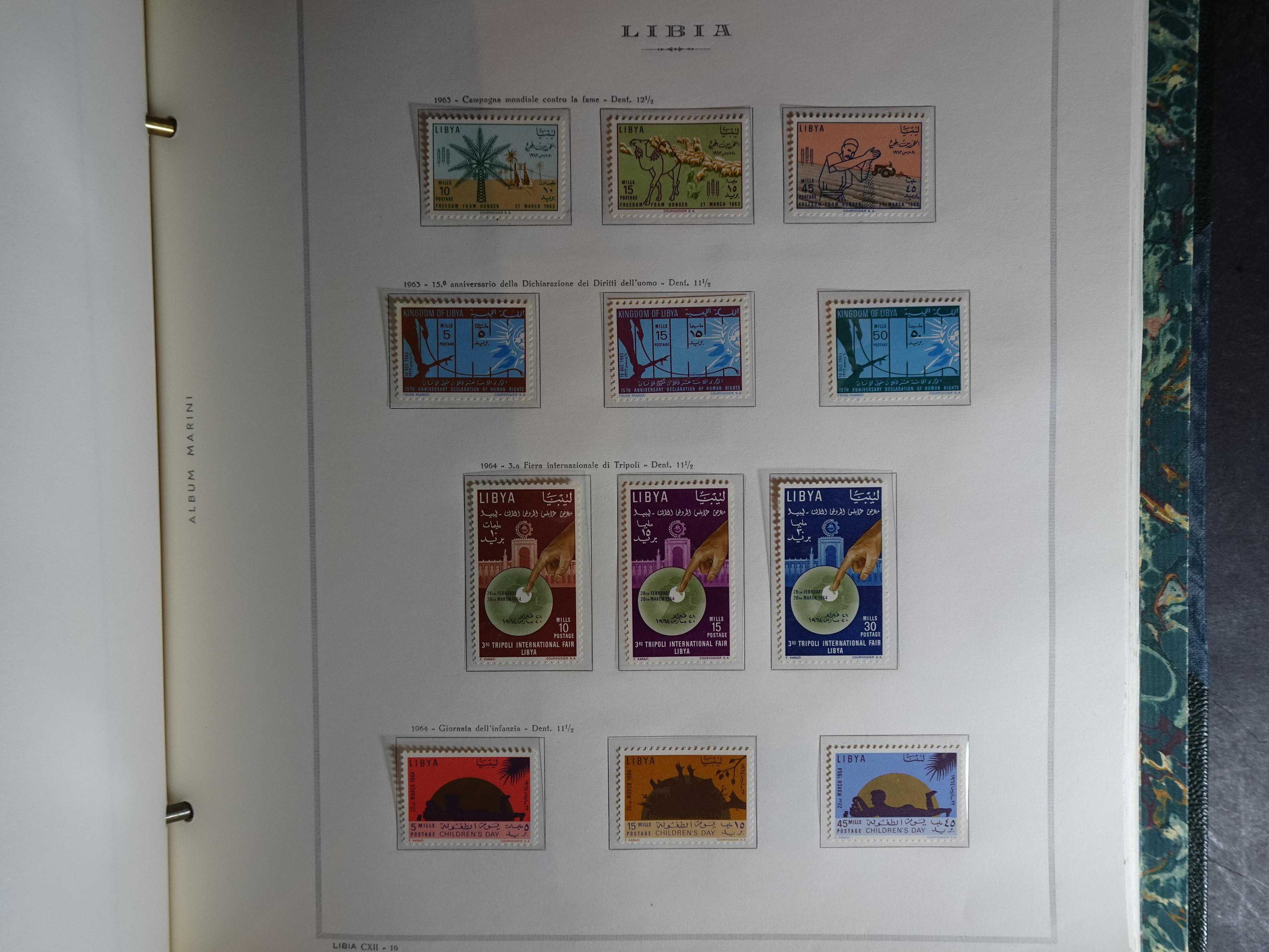 Verzameling in Marini album met Ethiopië, Ghana  Libië, Somalië en Sudan, leuke koop met veel motief. 97