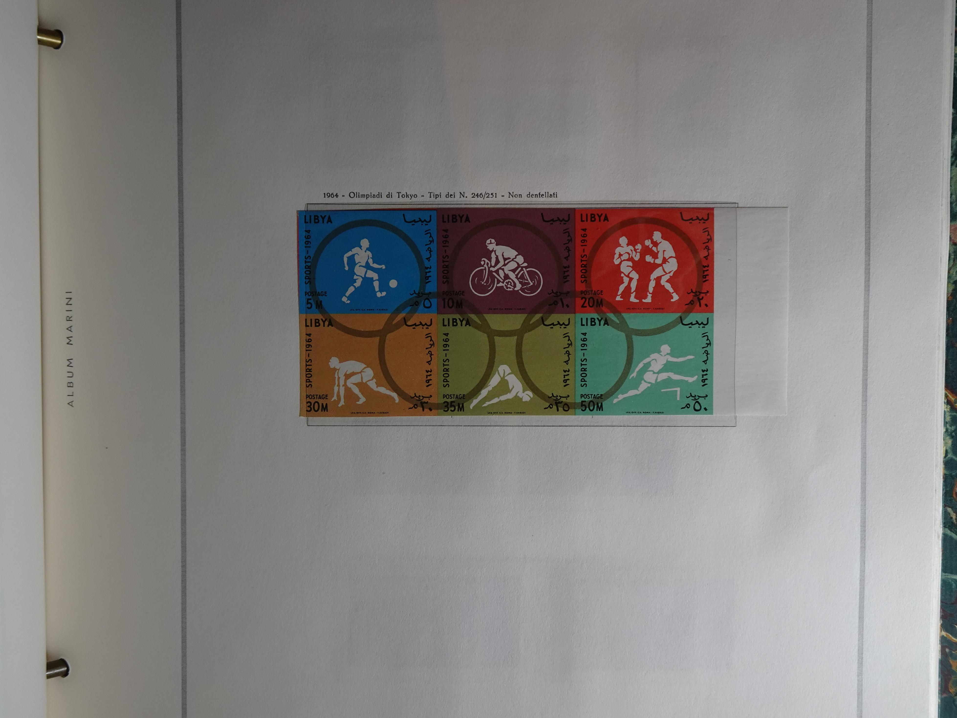 Verzameling in Marini album met Ethiopië, Ghana  Libië, Somalië en Sudan, leuke koop met veel motief. 100