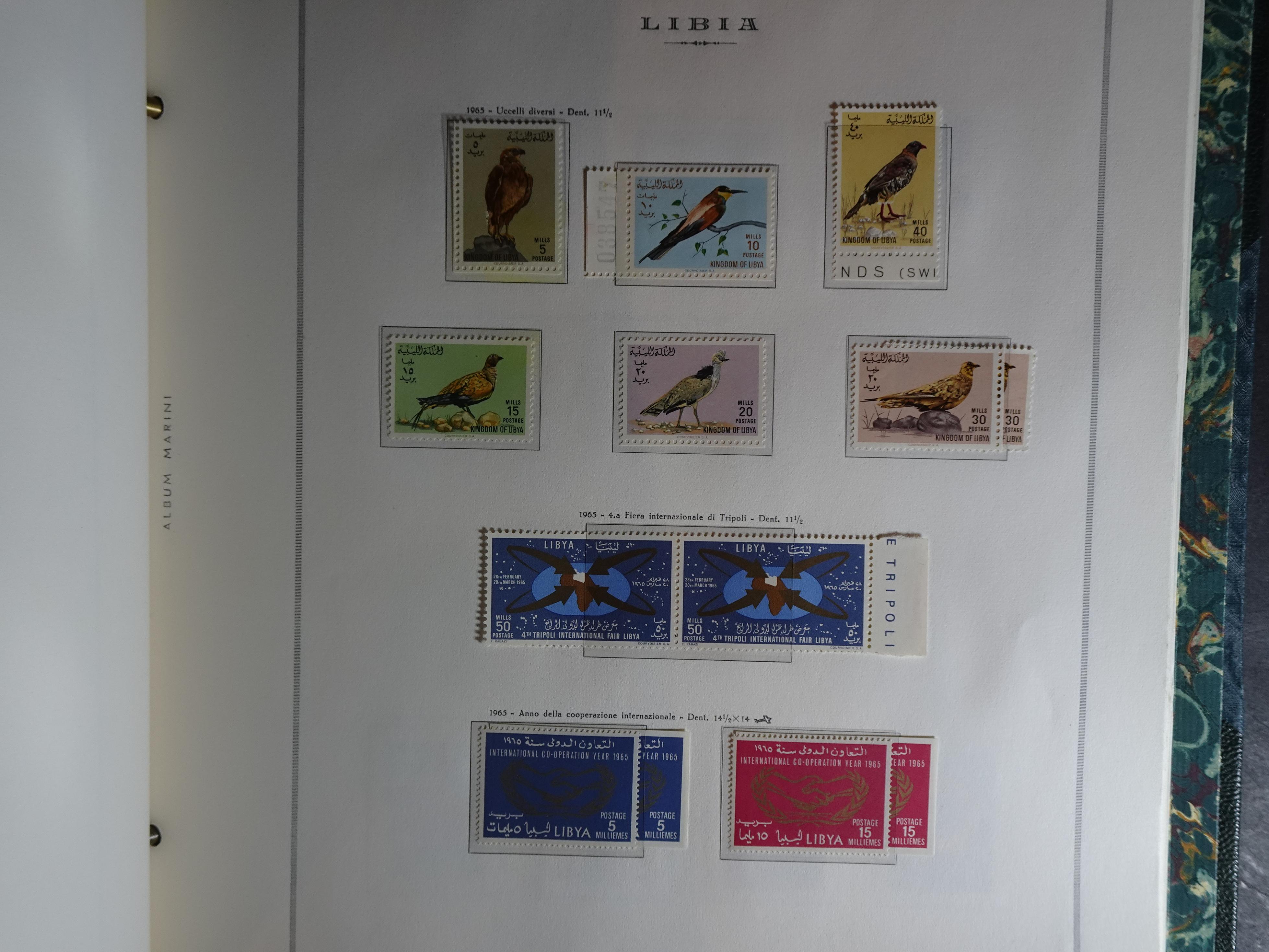 Verzameling in Marini album met Ethiopië, Ghana  Libië, Somalië en Sudan, leuke koop met veel motief. 101