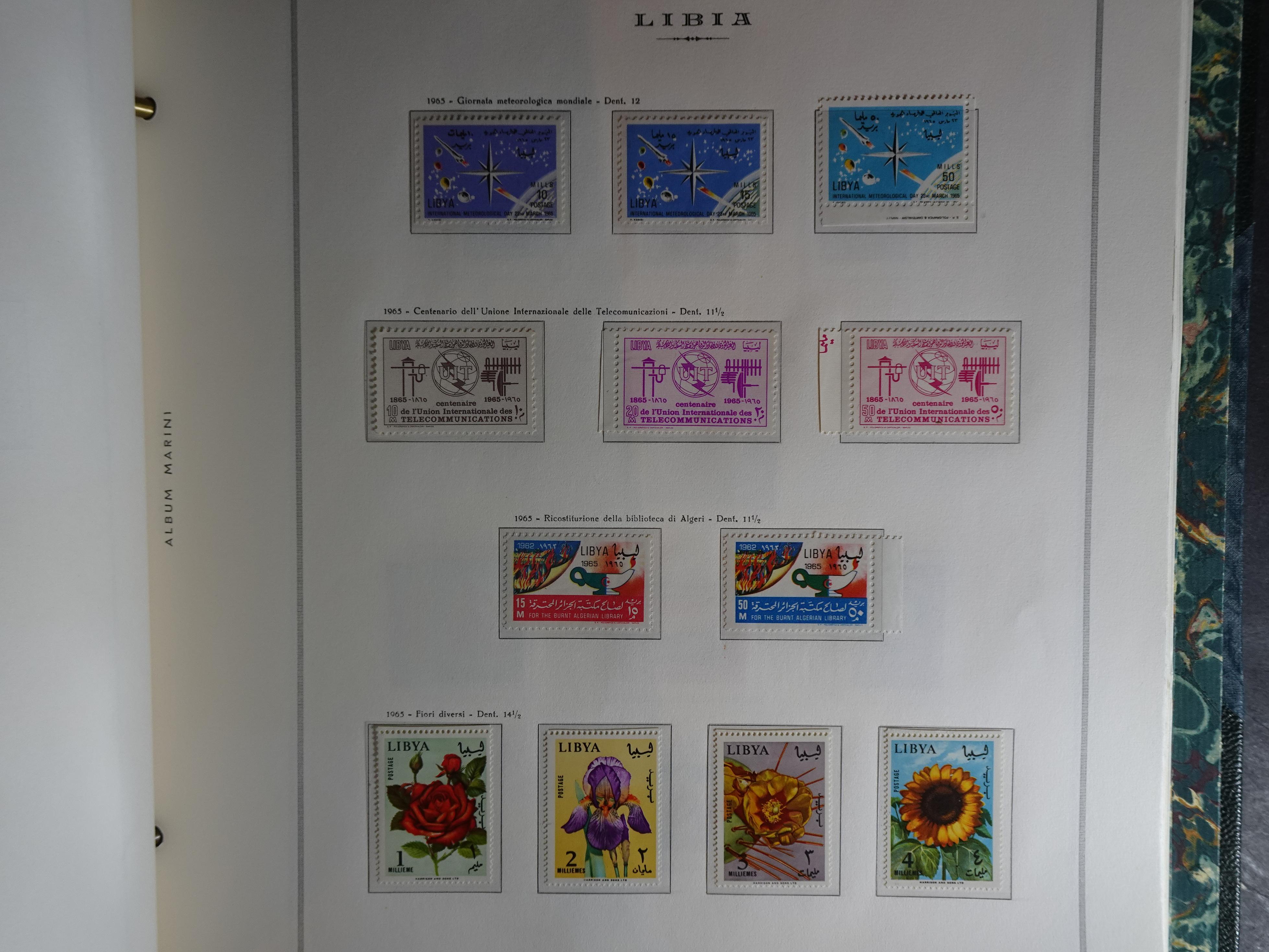 Verzameling in Marini album met Ethiopië, Ghana  Libië, Somalië en Sudan, leuke koop met veel motief. 102