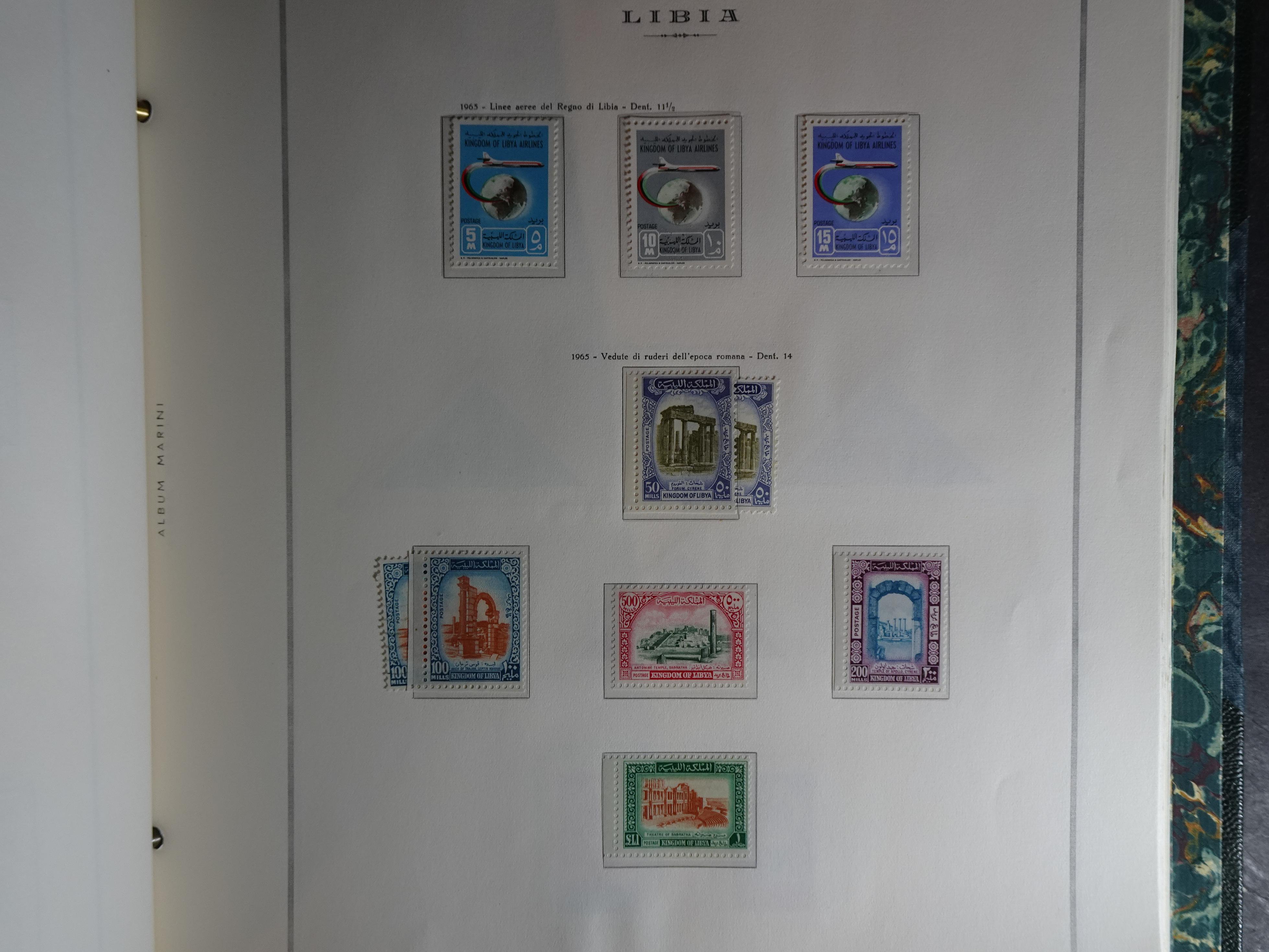 Verzameling in Marini album met Ethiopië, Ghana  Libië, Somalië en Sudan, leuke koop met veel motief. 103