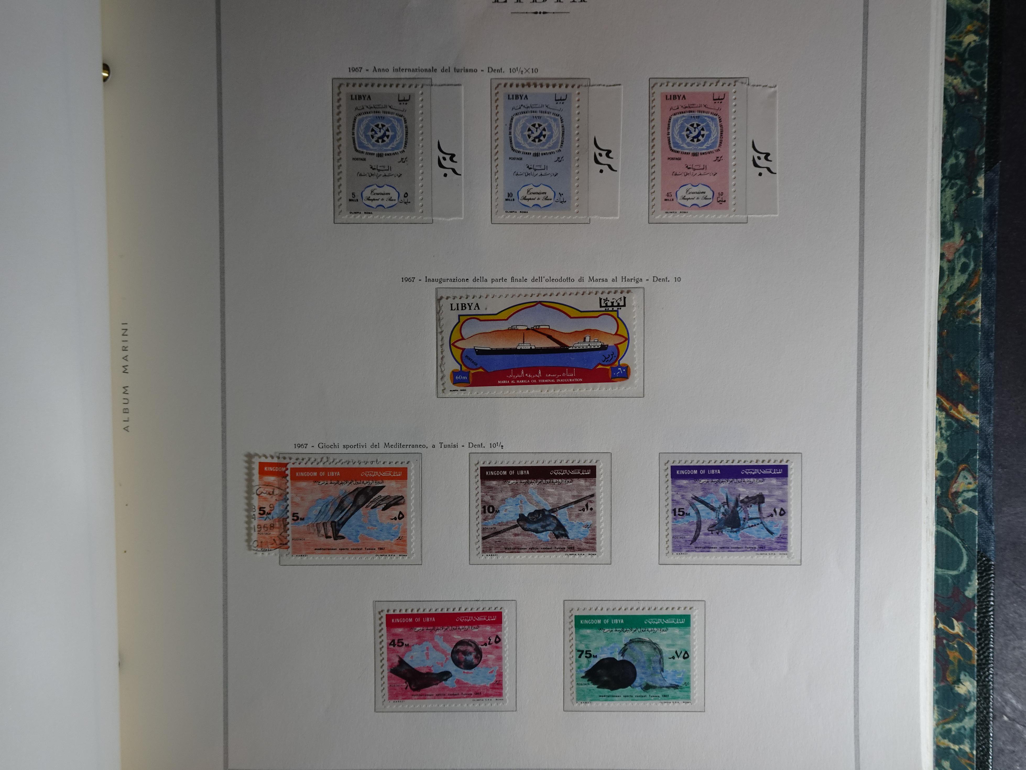 Verzameling in Marini album met Ethiopië, Ghana  Libië, Somalië en Sudan, leuke koop met veel motief. 106