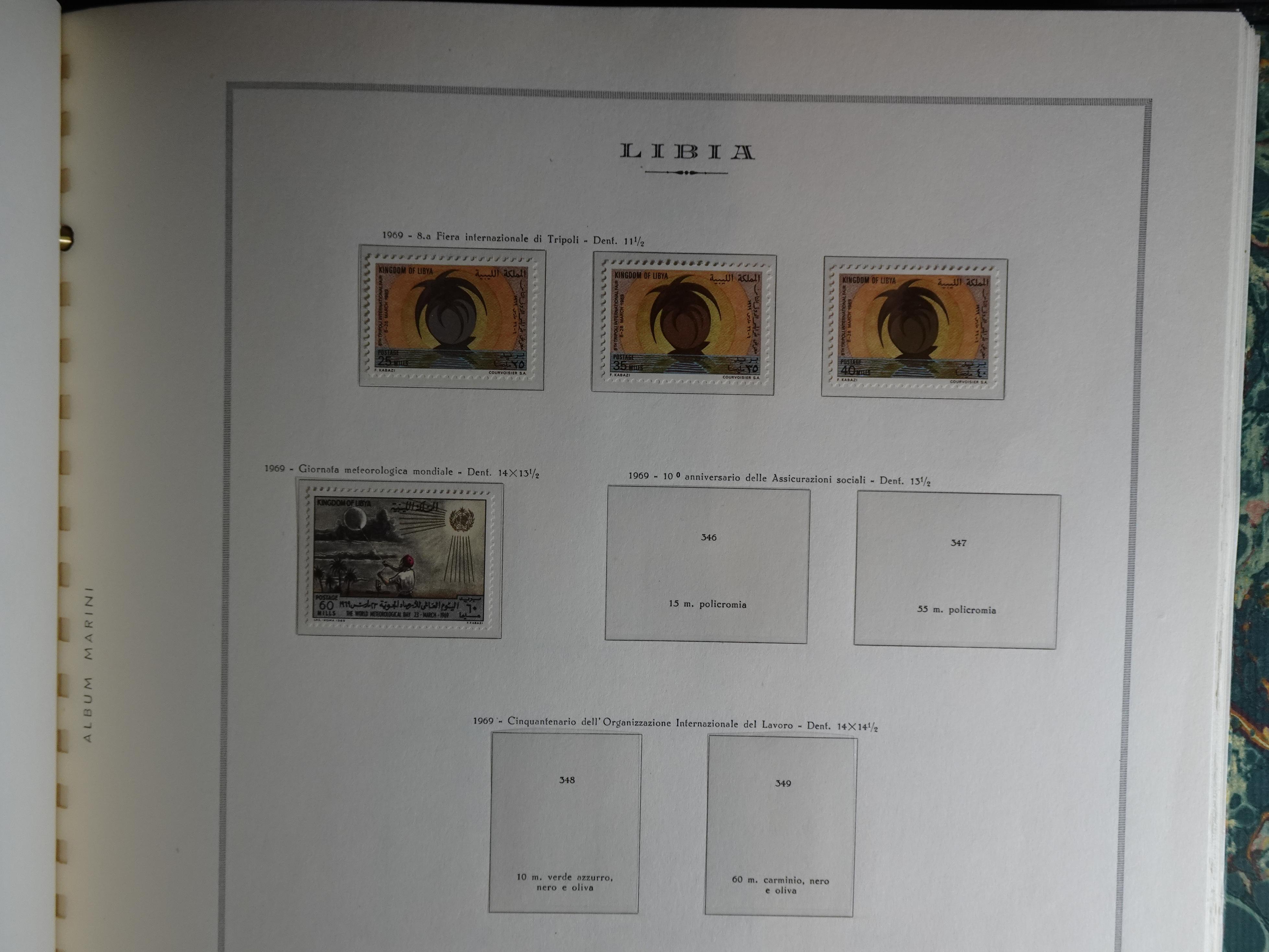 Verzameling in Marini album met Ethiopië, Ghana  Libië, Somalië en Sudan, leuke koop met veel motief. 111
