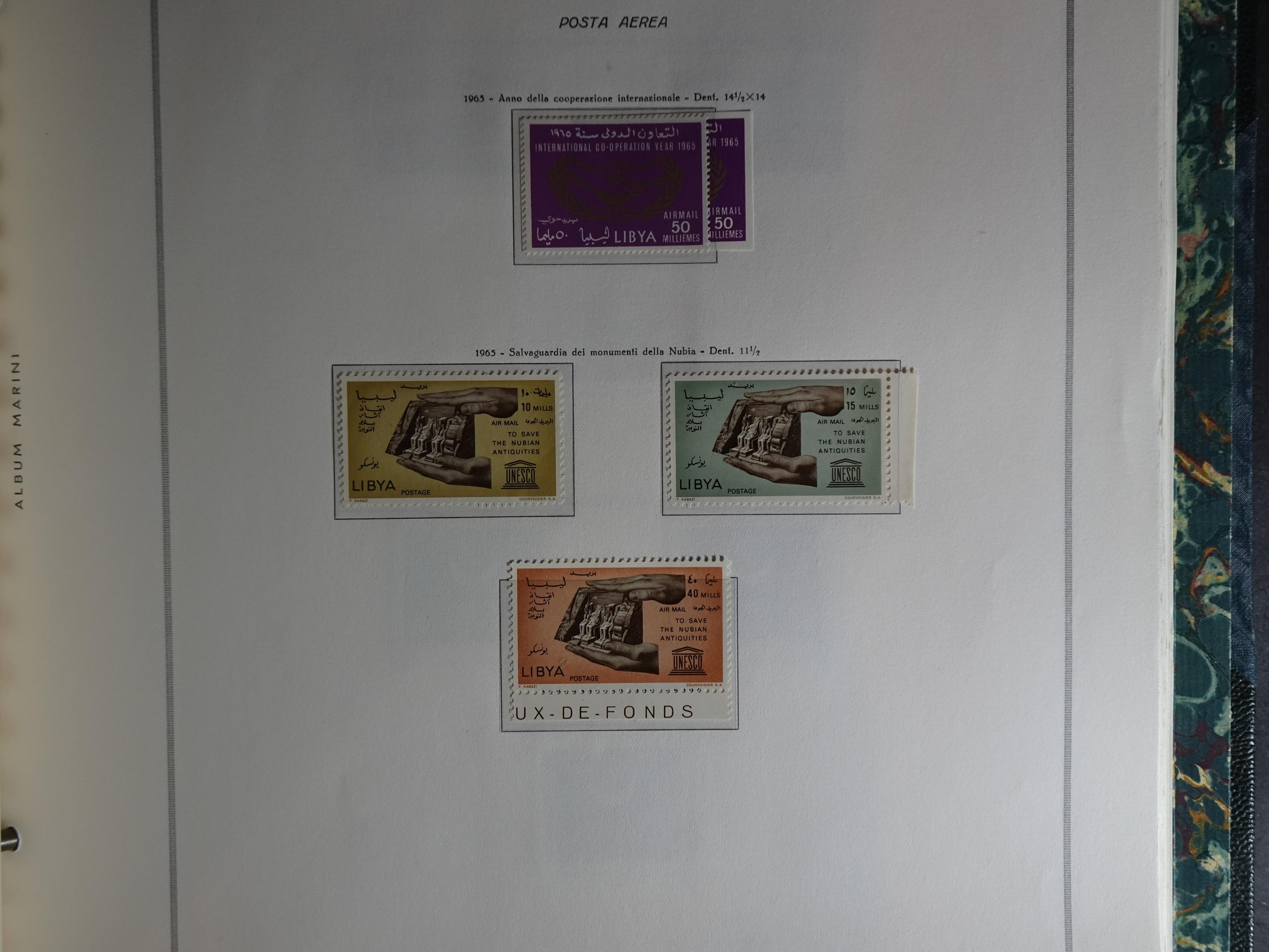 Verzameling in Marini album met Ethiopië, Ghana  Libië, Somalië en Sudan, leuke koop met veel motief. 112