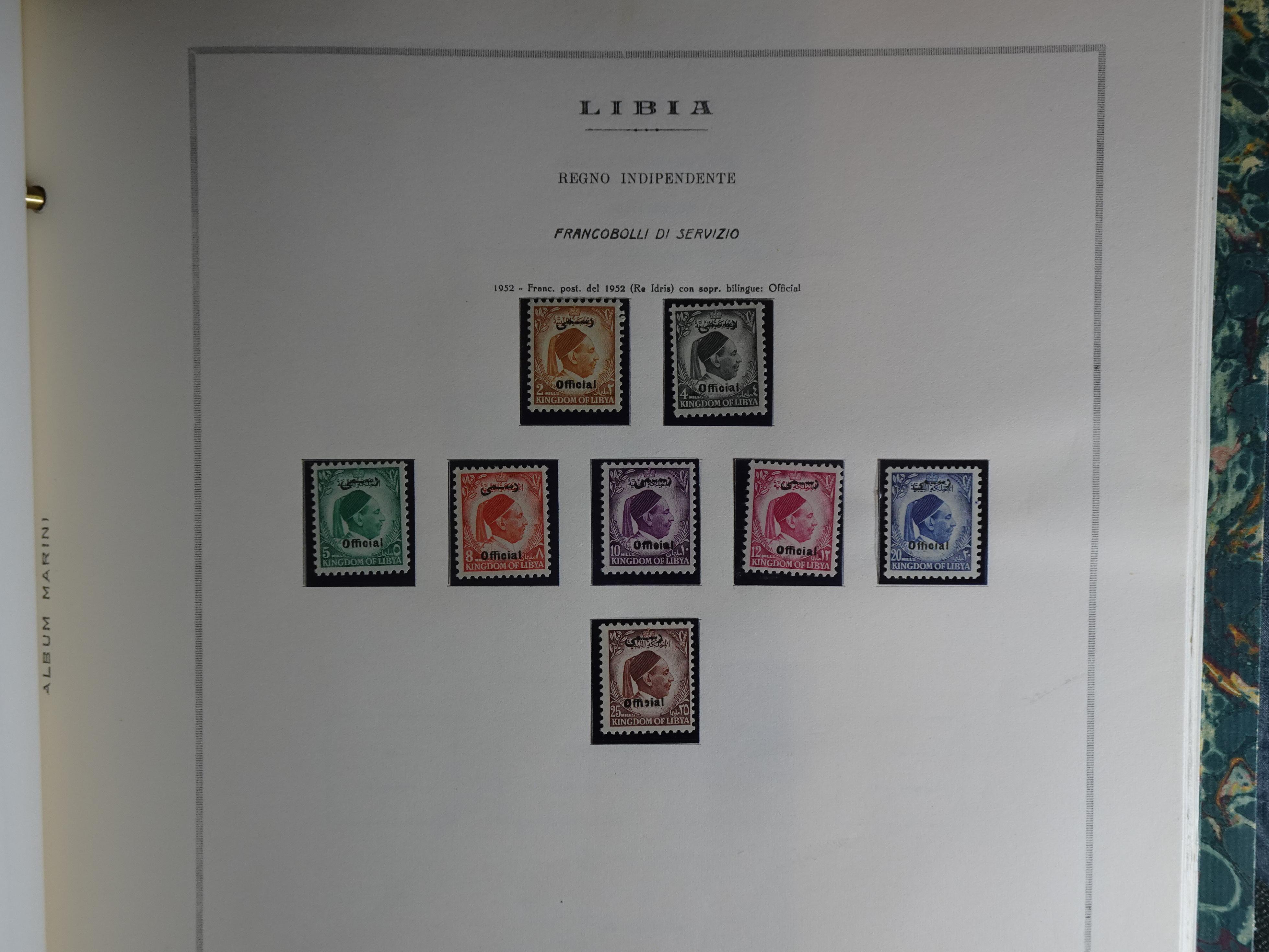 Verzameling in Marini album met Ethiopië, Ghana  Libië, Somalië en Sudan, leuke koop met veel motief. 115