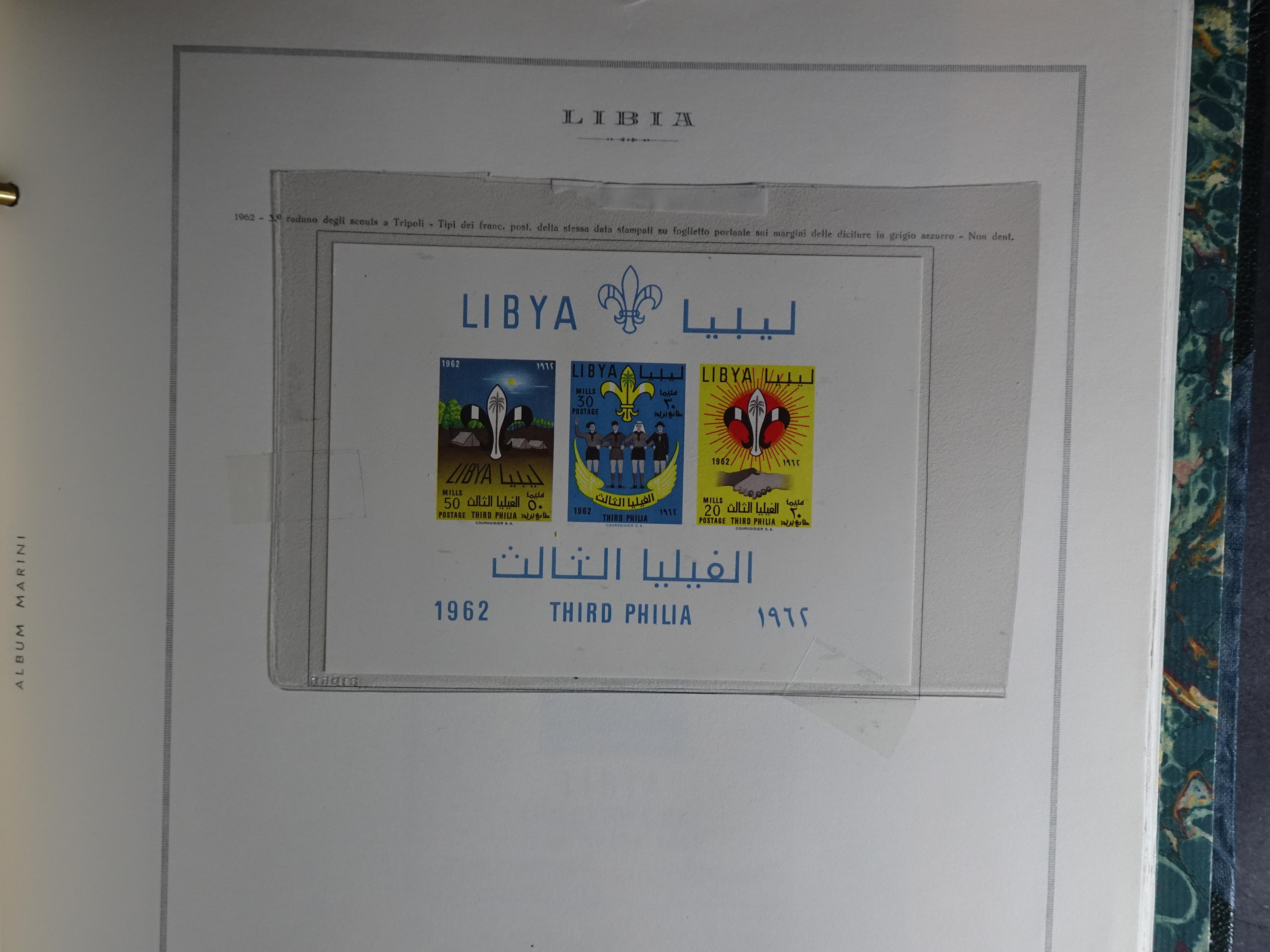 Verzameling in Marini album met Ethiopië, Ghana  Libië, Somalië en Sudan, leuke koop met veel motief. 118