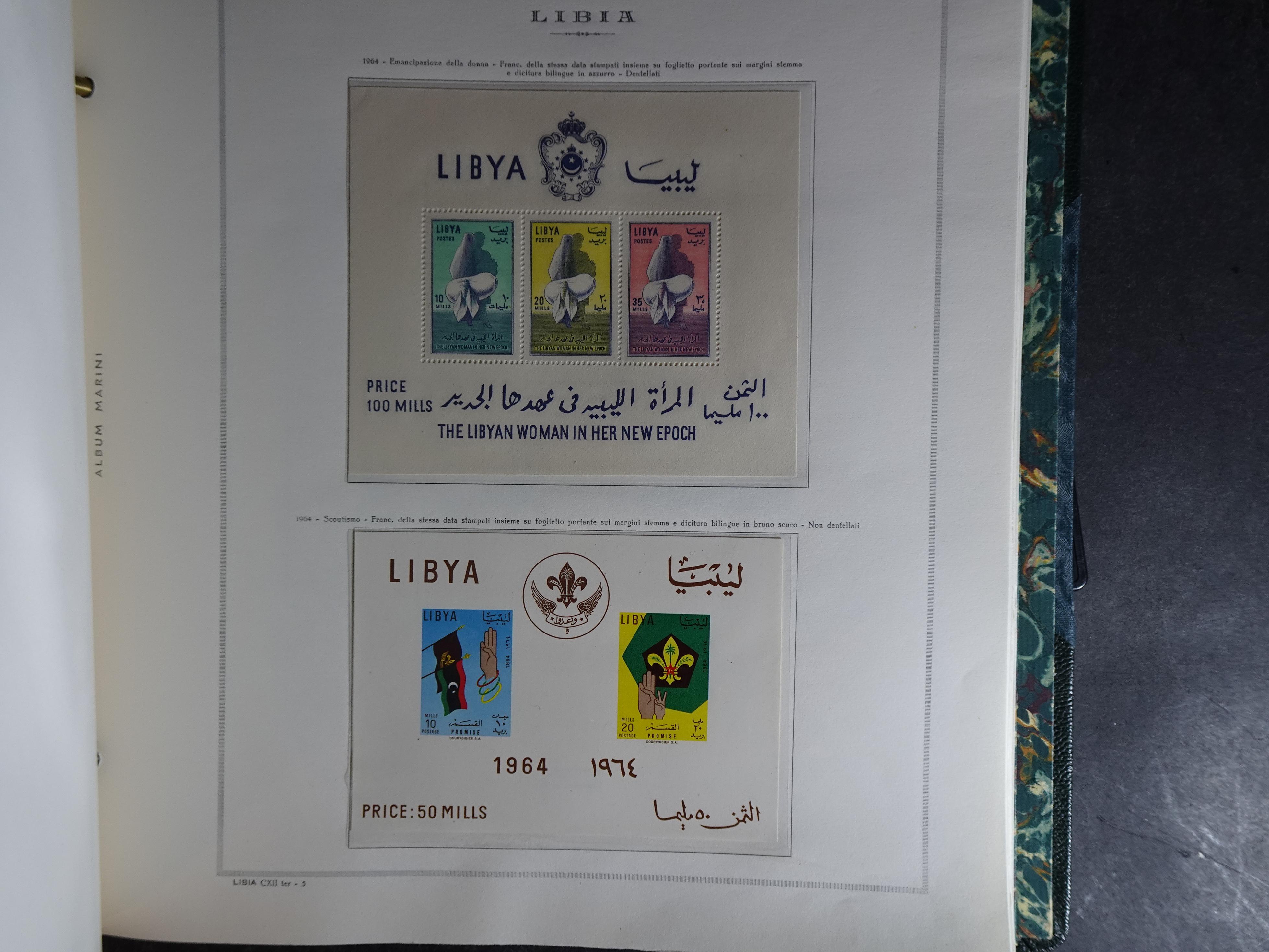 Verzameling in Marini album met Ethiopië, Ghana  Libië, Somalië en Sudan, leuke koop met veel motief. 120