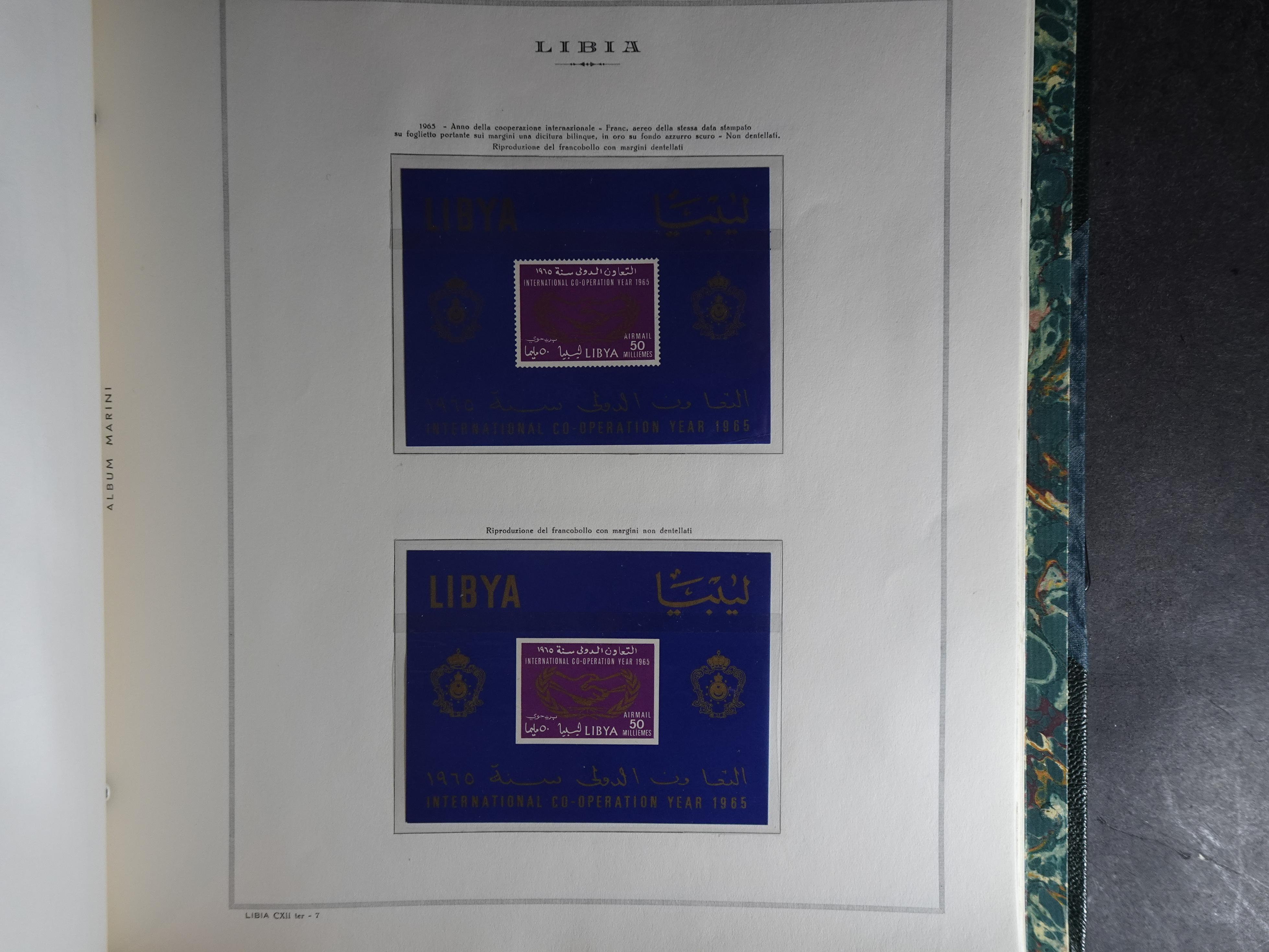 Verzameling in Marini album met Ethiopië, Ghana  Libië, Somalië en Sudan, leuke koop met veel motief. 123