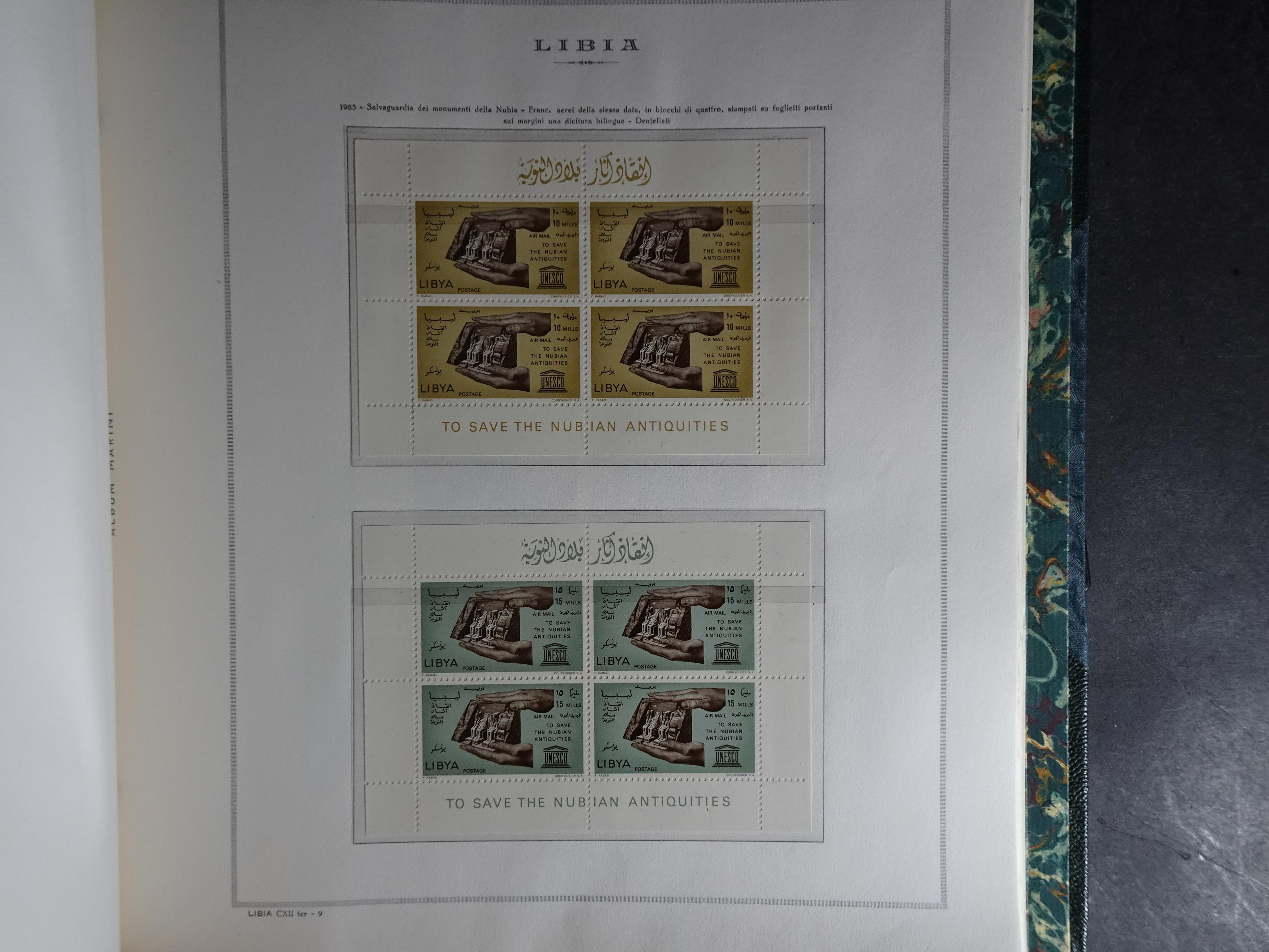 Verzameling in Marini album met Ethiopië, Ghana  Libië, Somalië en Sudan, leuke koop met veel motief. 125