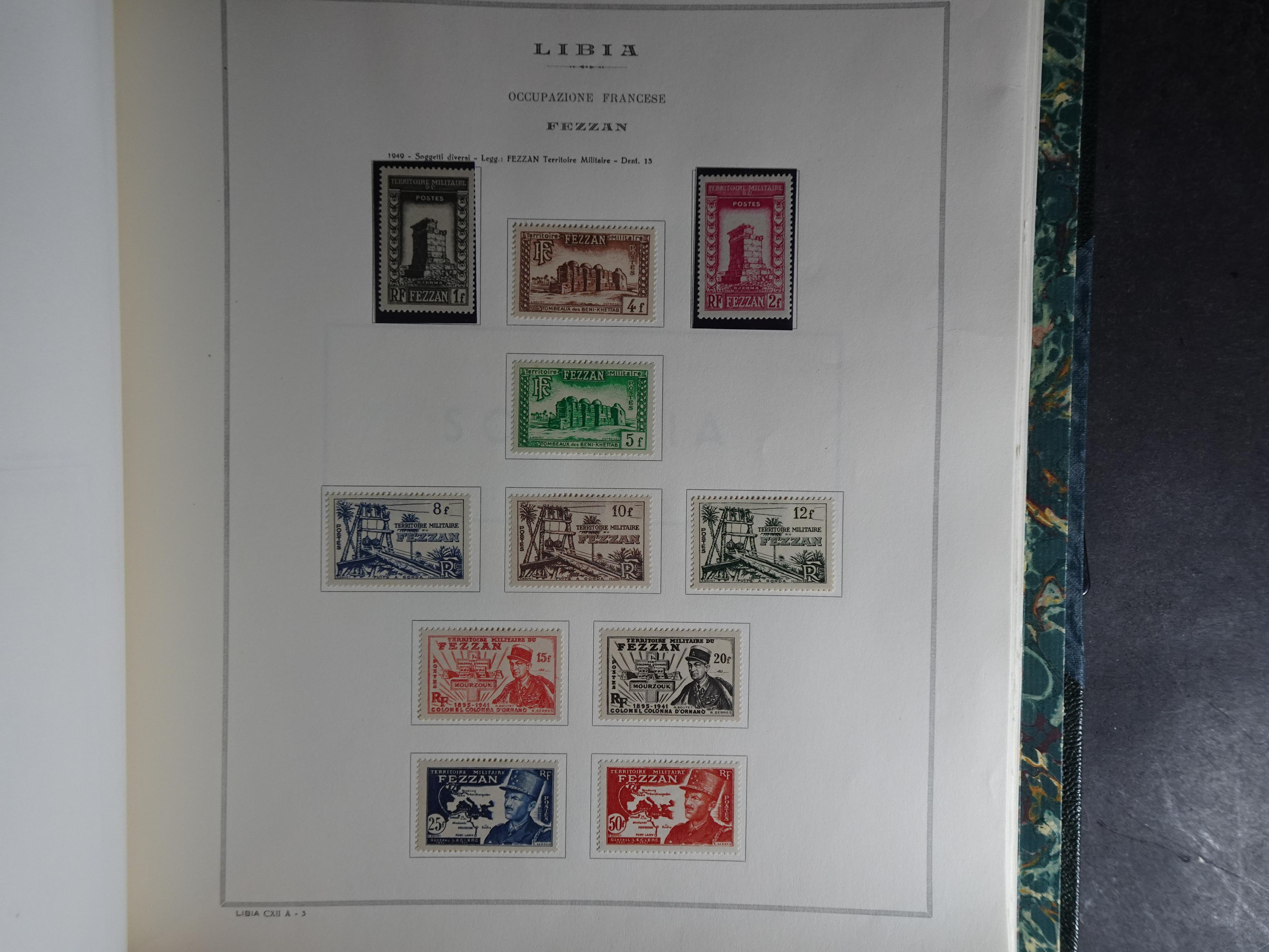 Verzameling in Marini album met Ethiopië, Ghana  Libië, Somalië en Sudan, leuke koop met veel motief. 128