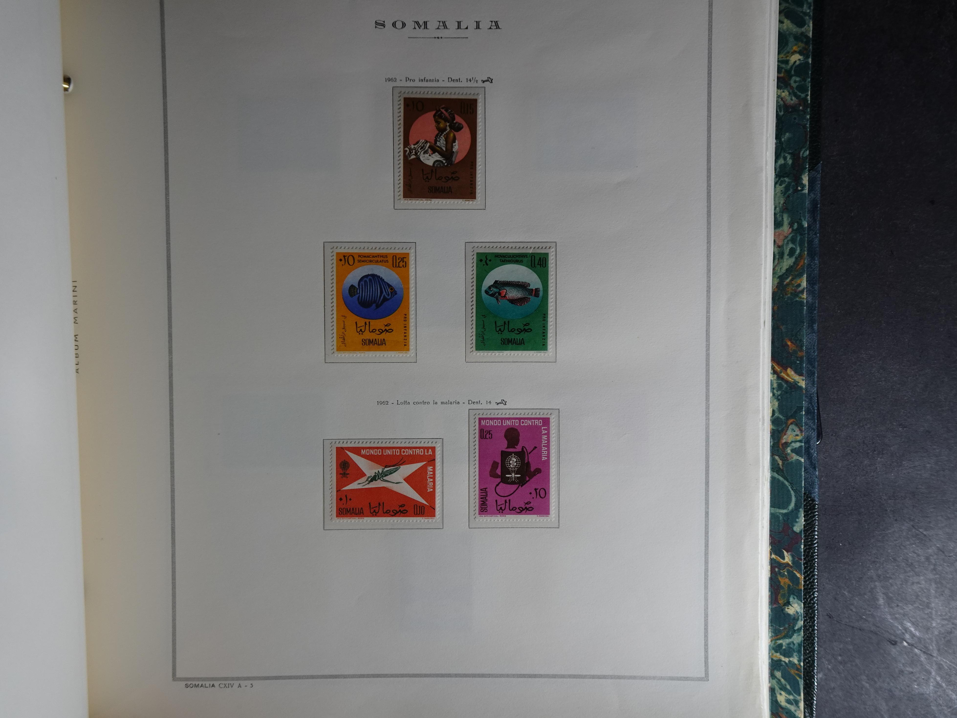 Verzameling in Marini album met Ethiopië, Ghana  Libië, Somalië en Sudan, leuke koop met veel motief. 131