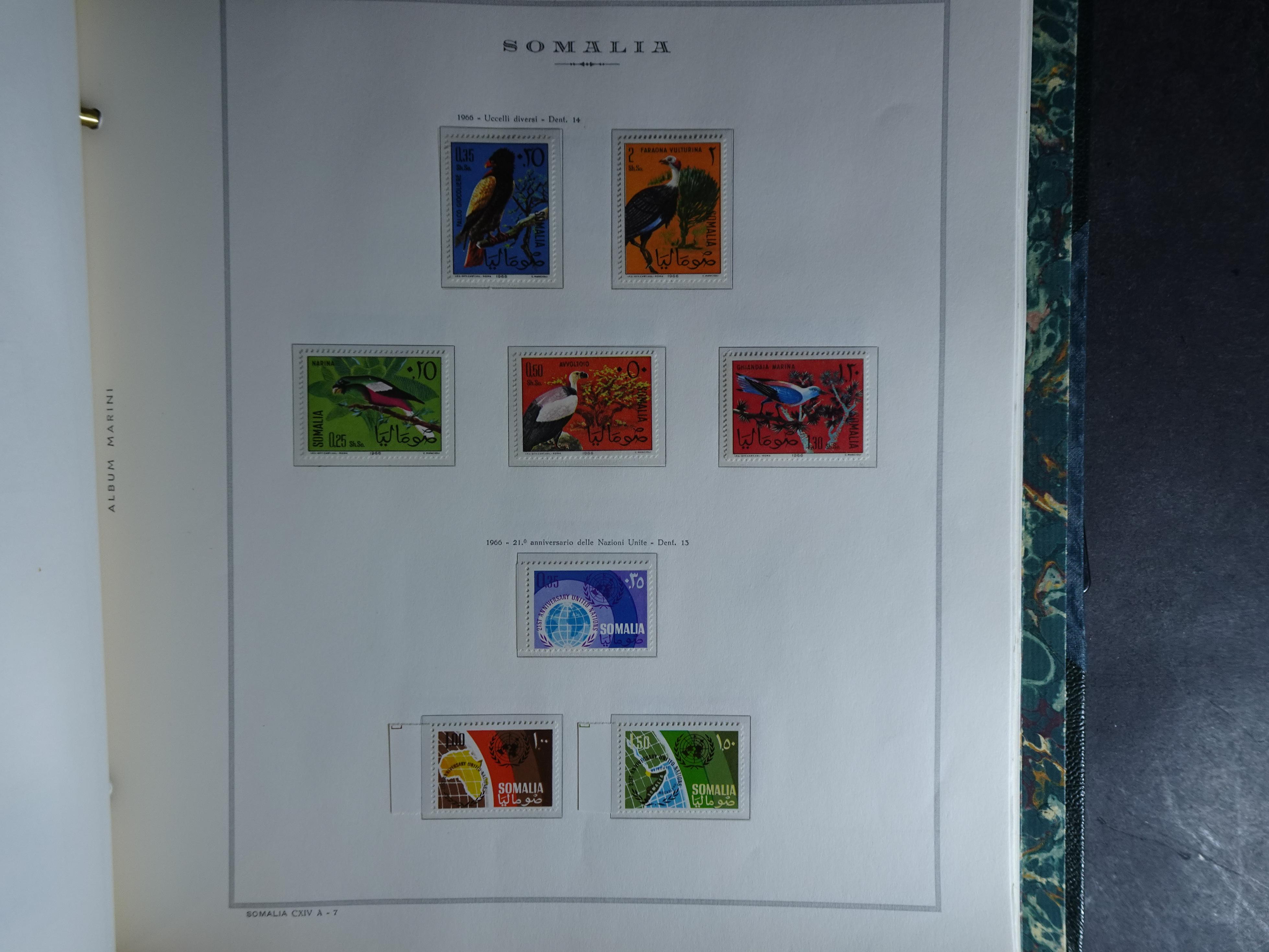 Verzameling in Marini album met Ethiopië, Ghana  Libië, Somalië en Sudan, leuke koop met veel motief. 135