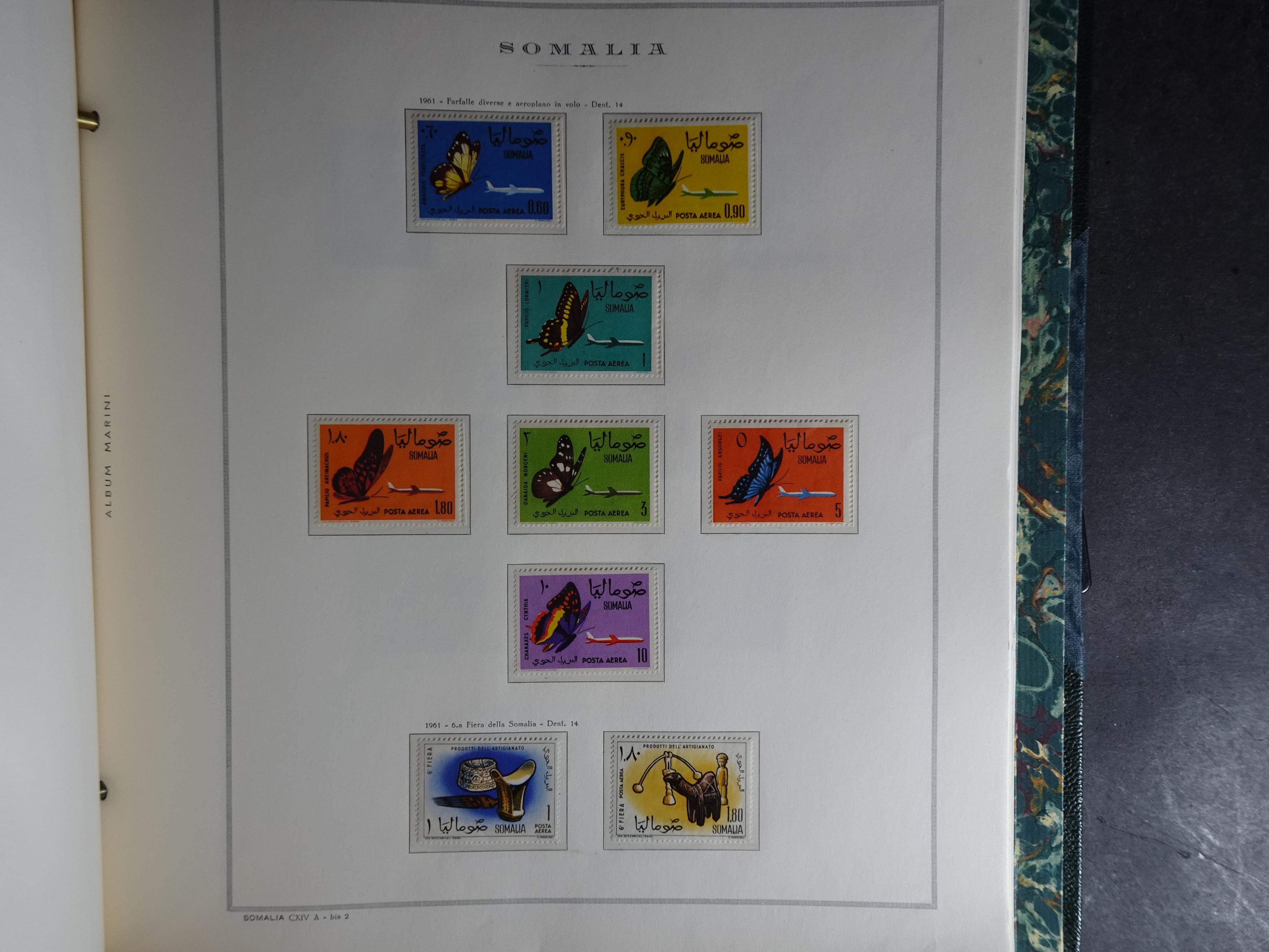 Verzameling in Marini album met Ethiopië, Ghana  Libië, Somalië en Sudan, leuke koop met veel motief. 143