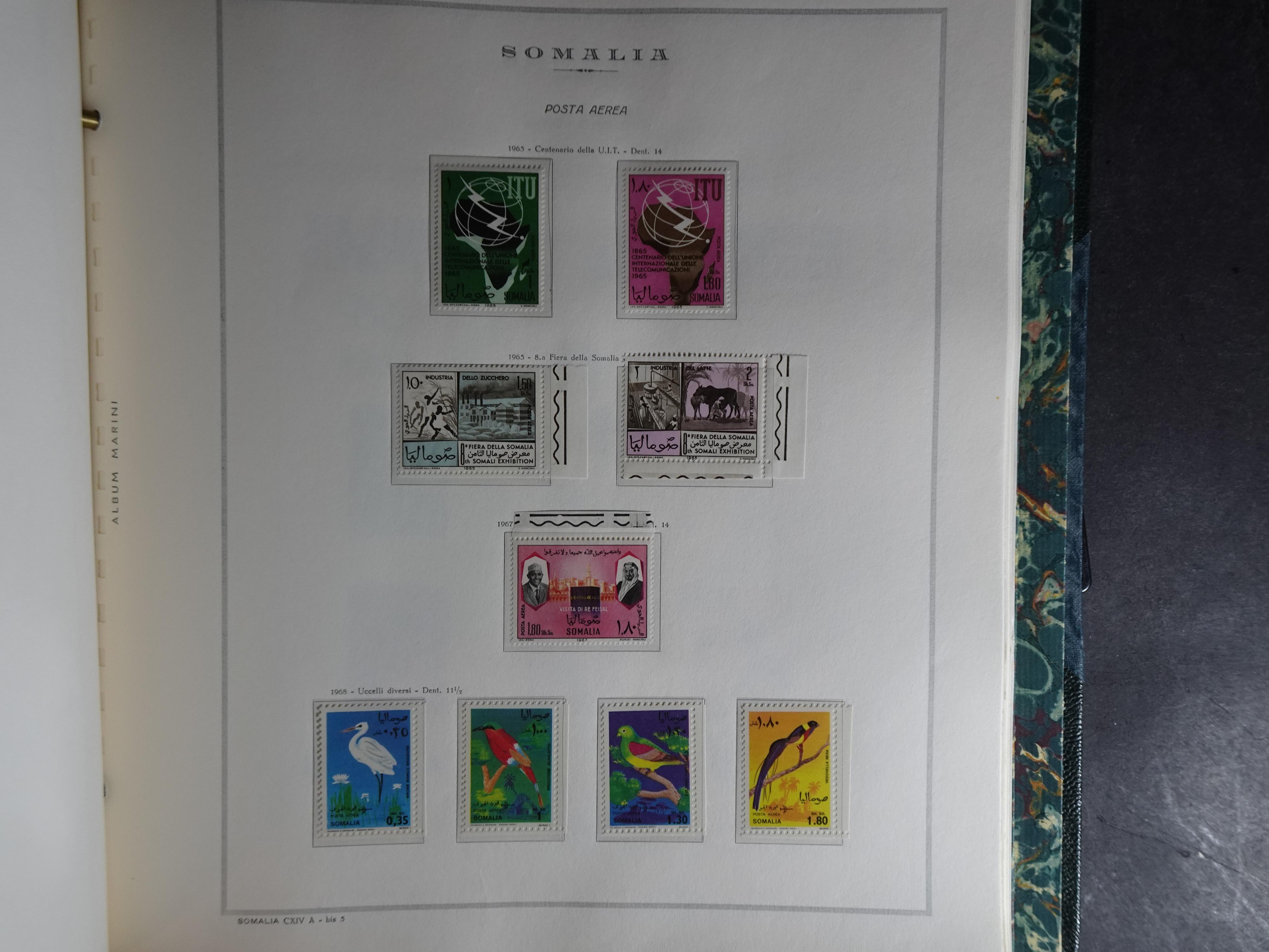 Verzameling in Marini album met Ethiopië, Ghana  Libië, Somalië en Sudan, leuke koop met veel motief. 146