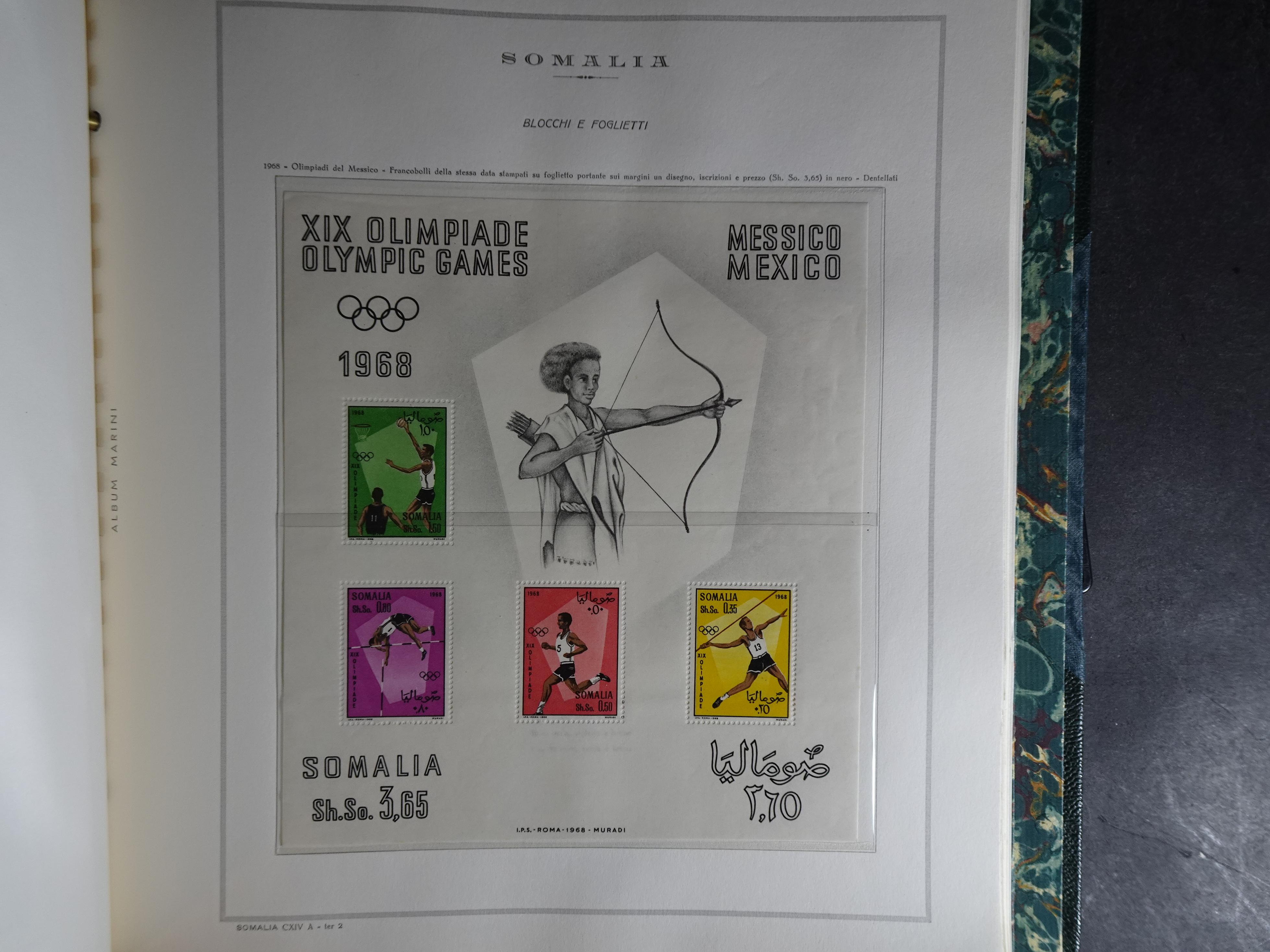 Verzameling in Marini album met Ethiopië, Ghana  Libië, Somalië en Sudan, leuke koop met veel motief. 147