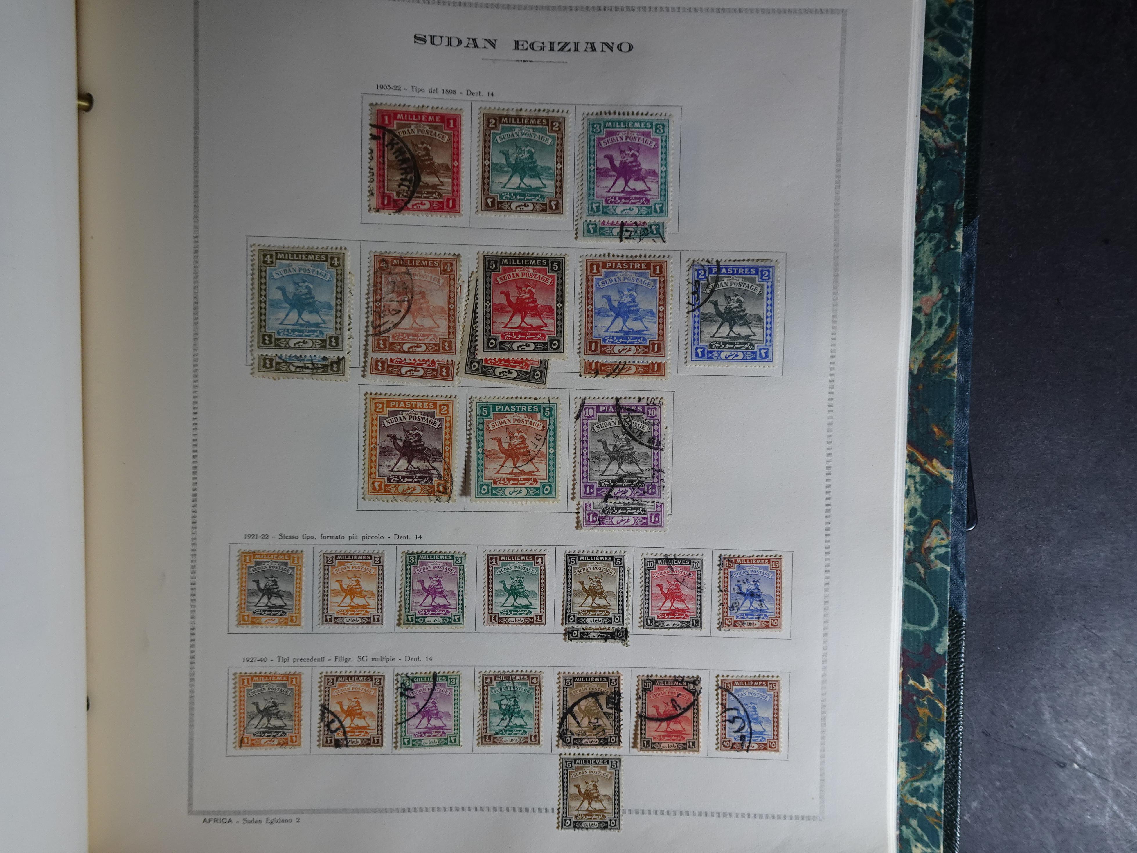 Verzameling in Marini album met Ethiopië, Ghana  Libië, Somalië en Sudan, leuke koop met veel motief. 149