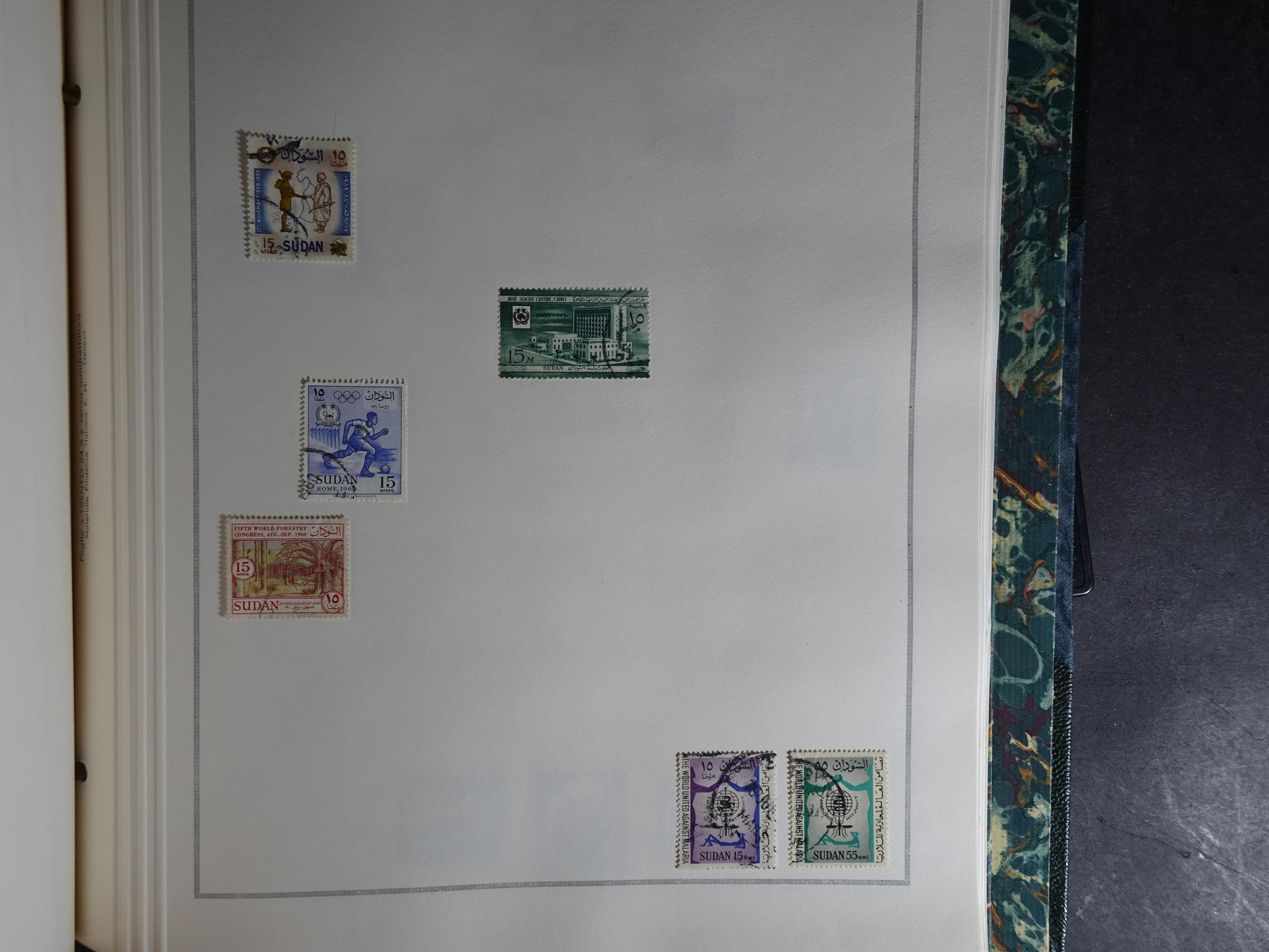 Verzameling in Marini album met Ethiopië, Ghana  Libië, Somalië en Sudan, leuke koop met veel motief. 155