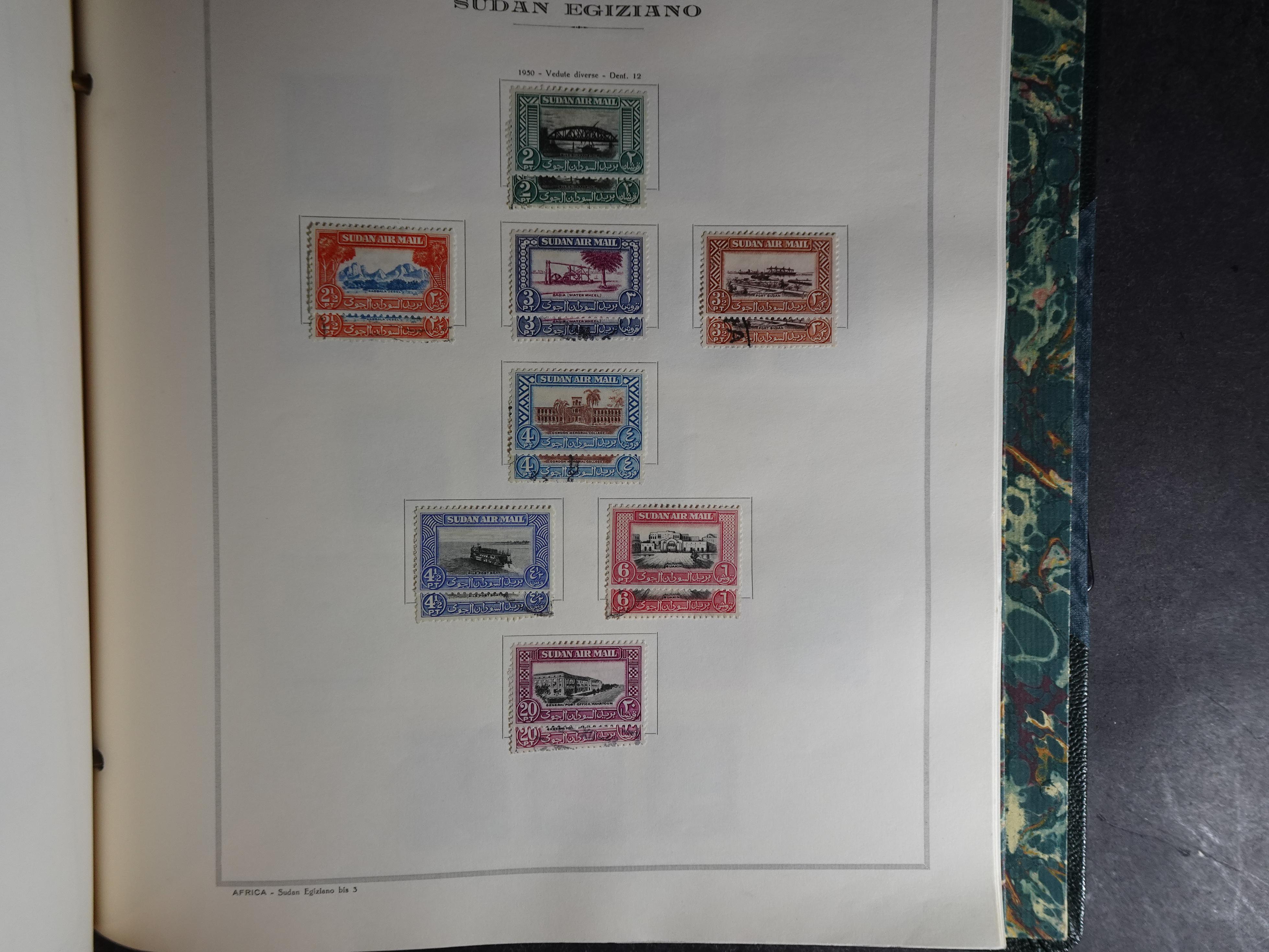 Verzameling in Marini album met Ethiopië, Ghana  Libië, Somalië en Sudan, leuke koop met veel motief. 160