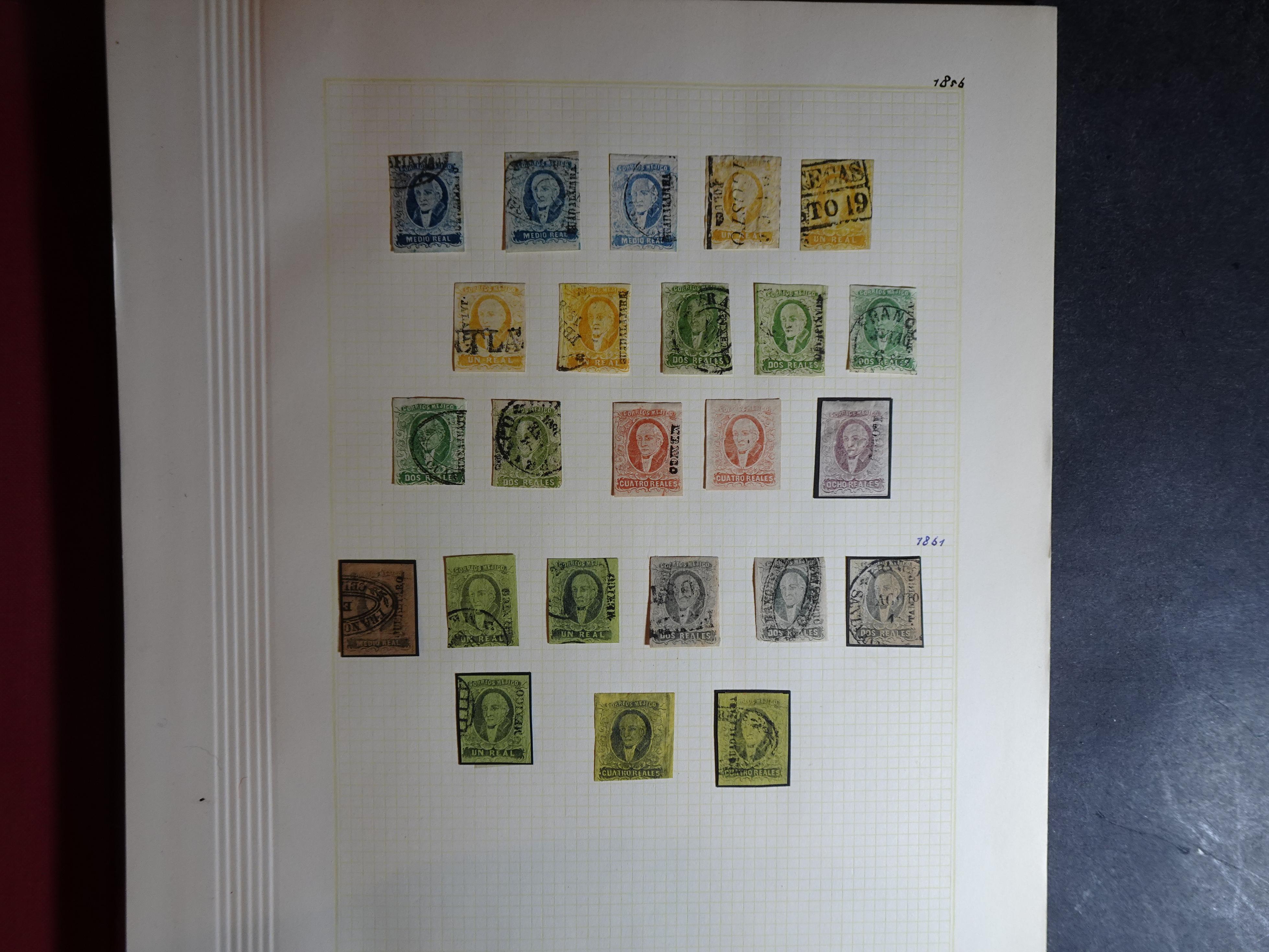 Collectie incl. doubletten op blanco bladen vanaf klassiek.