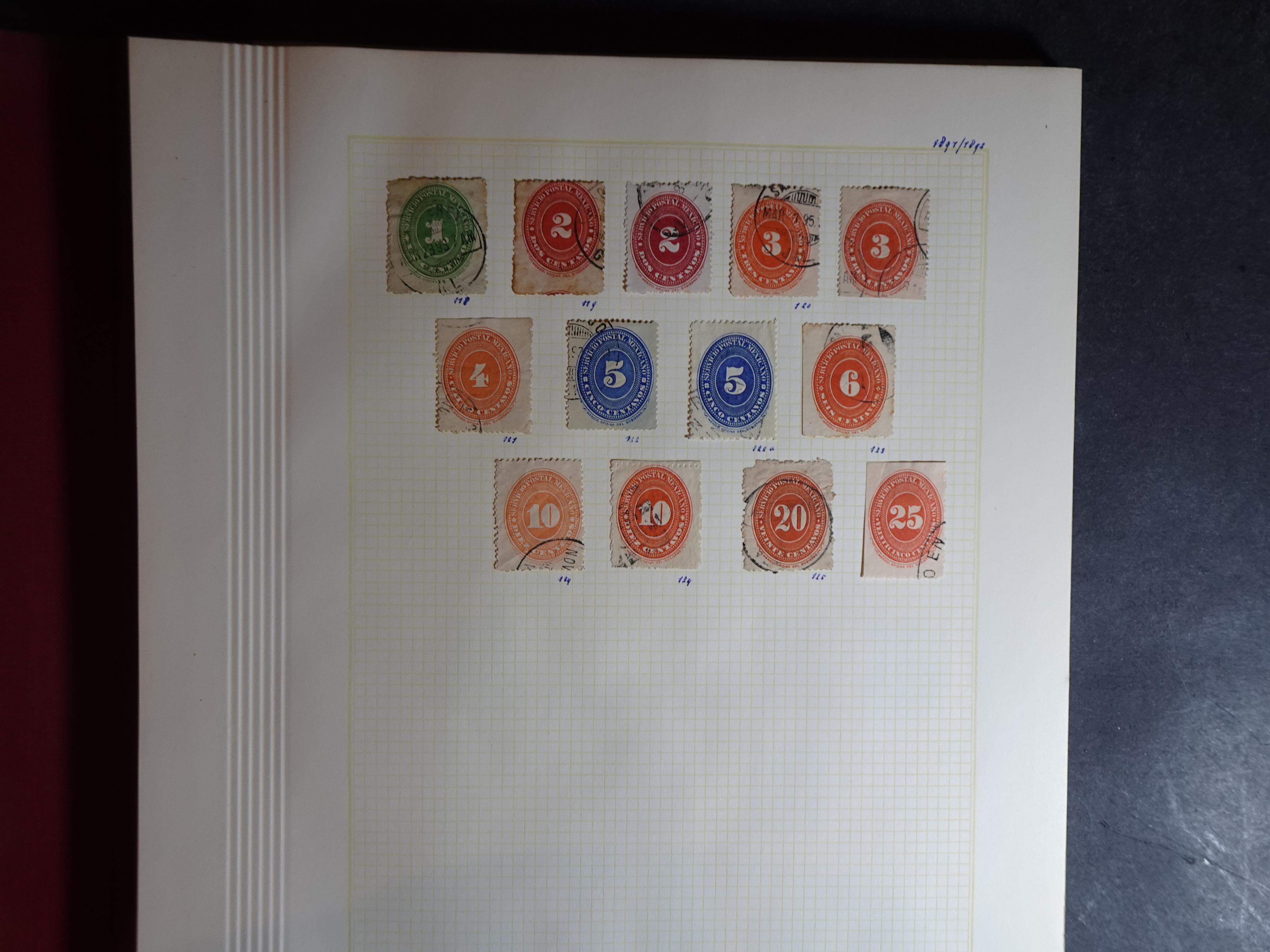 Collectie incl. doubletten op blanco bladen vanaf klassiek. 8