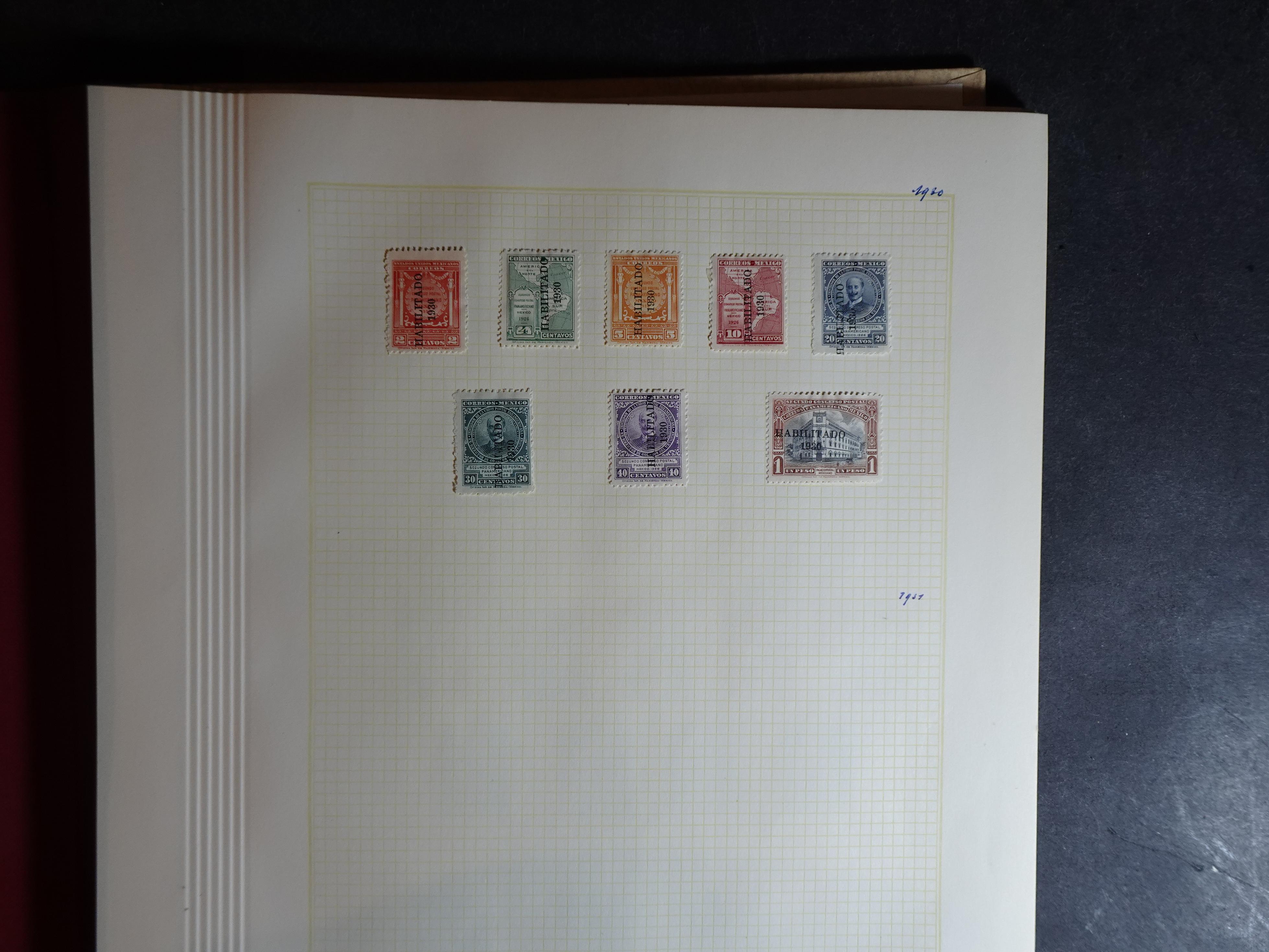 Collectie incl. doubletten op blanco bladen vanaf klassiek. 18