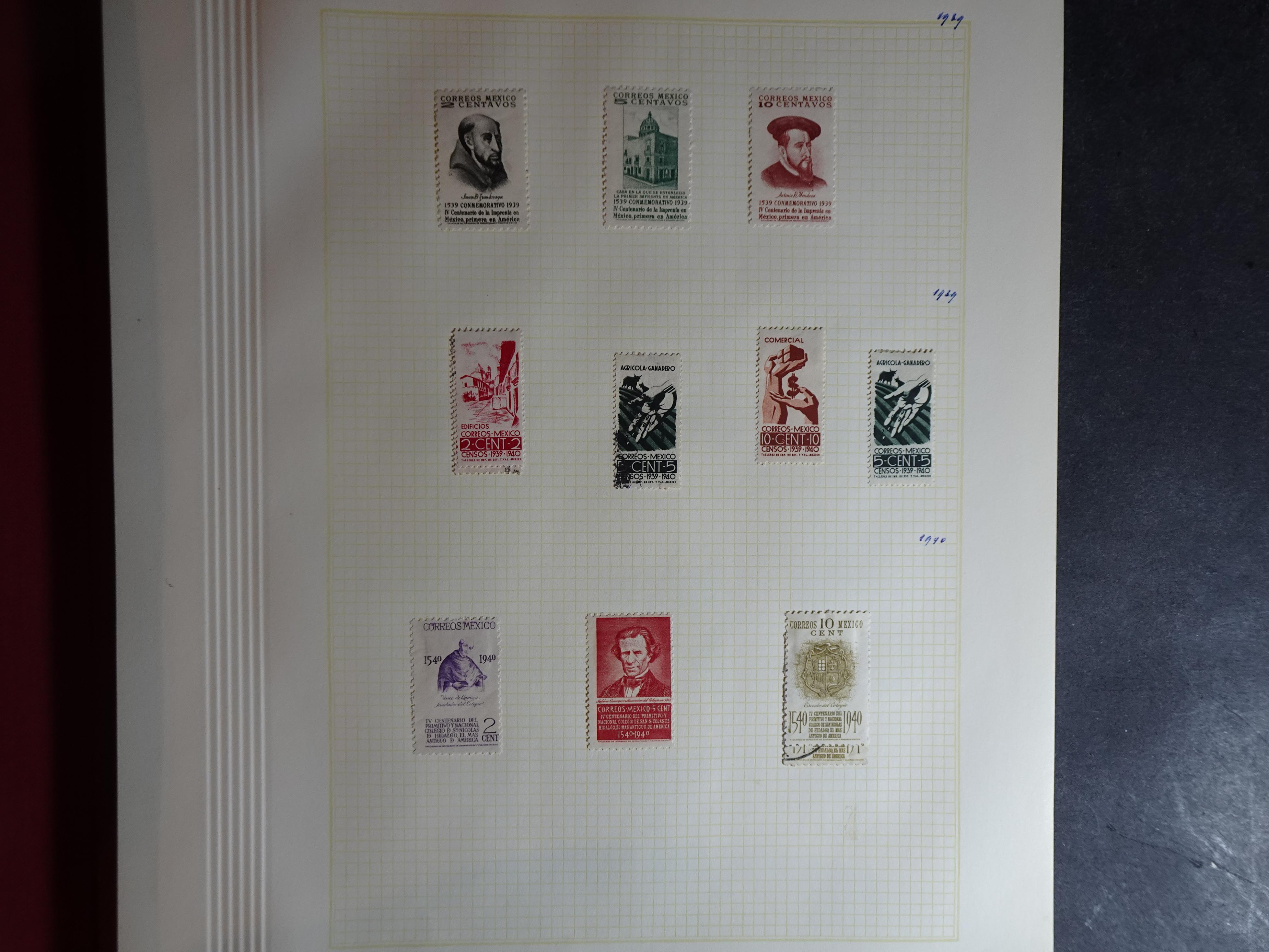 Collectie incl. doubletten op blanco bladen vanaf klassiek. 22