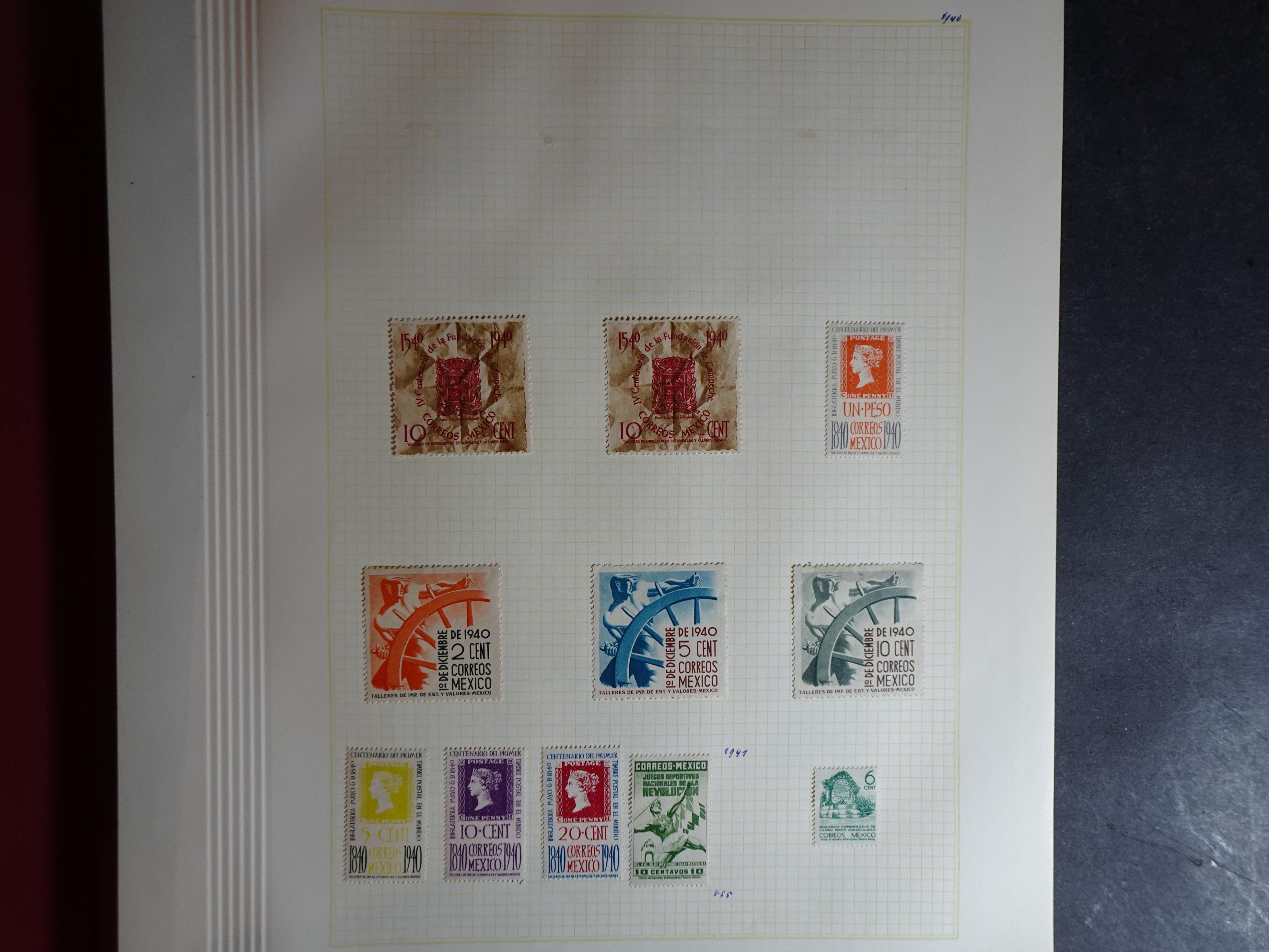 Collectie incl. doubletten op blanco bladen vanaf klassiek. 23