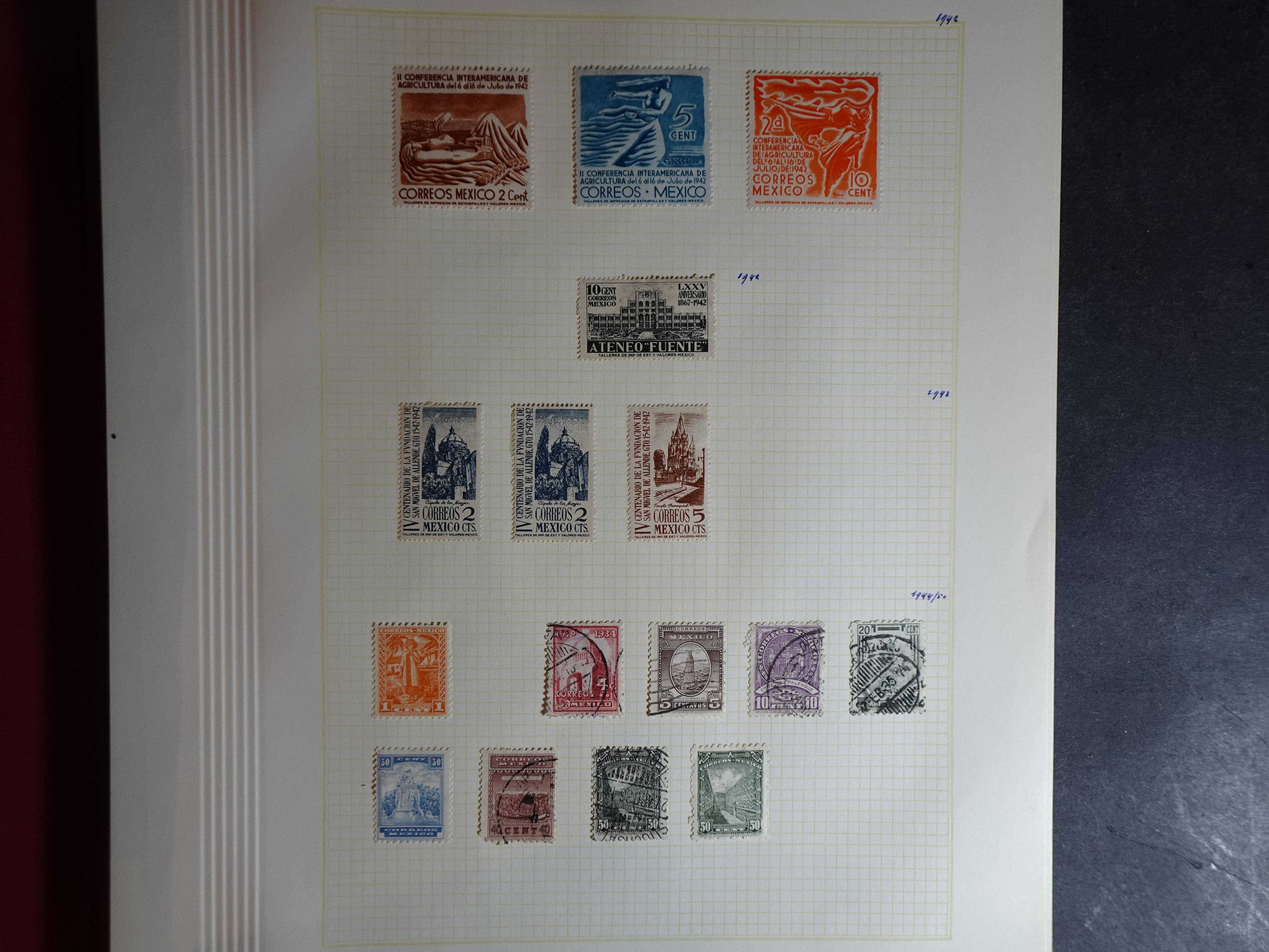 Collectie incl. doubletten op blanco bladen vanaf klassiek. 25