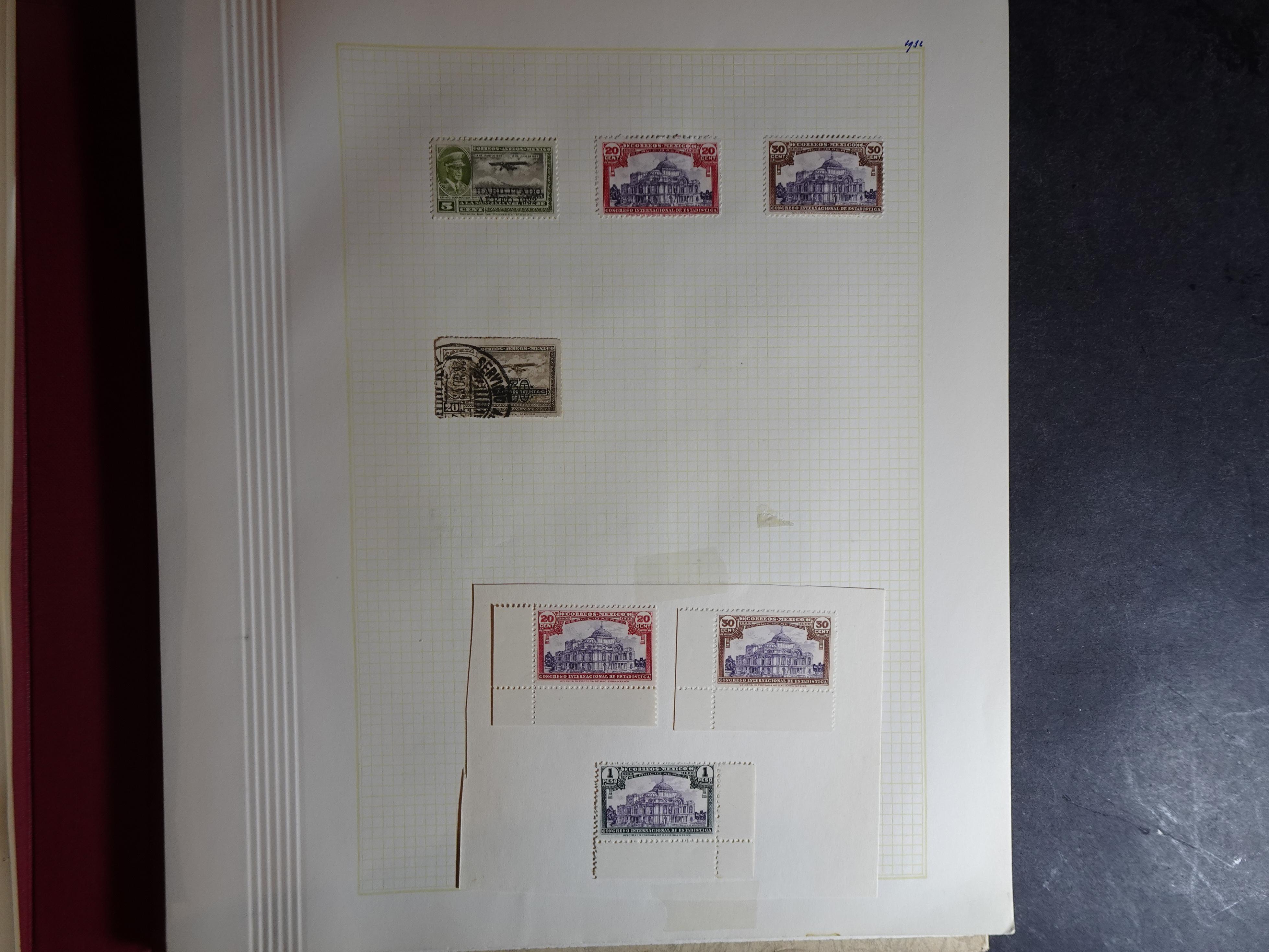 Collectie incl. doubletten op blanco bladen vanaf klassiek. 35