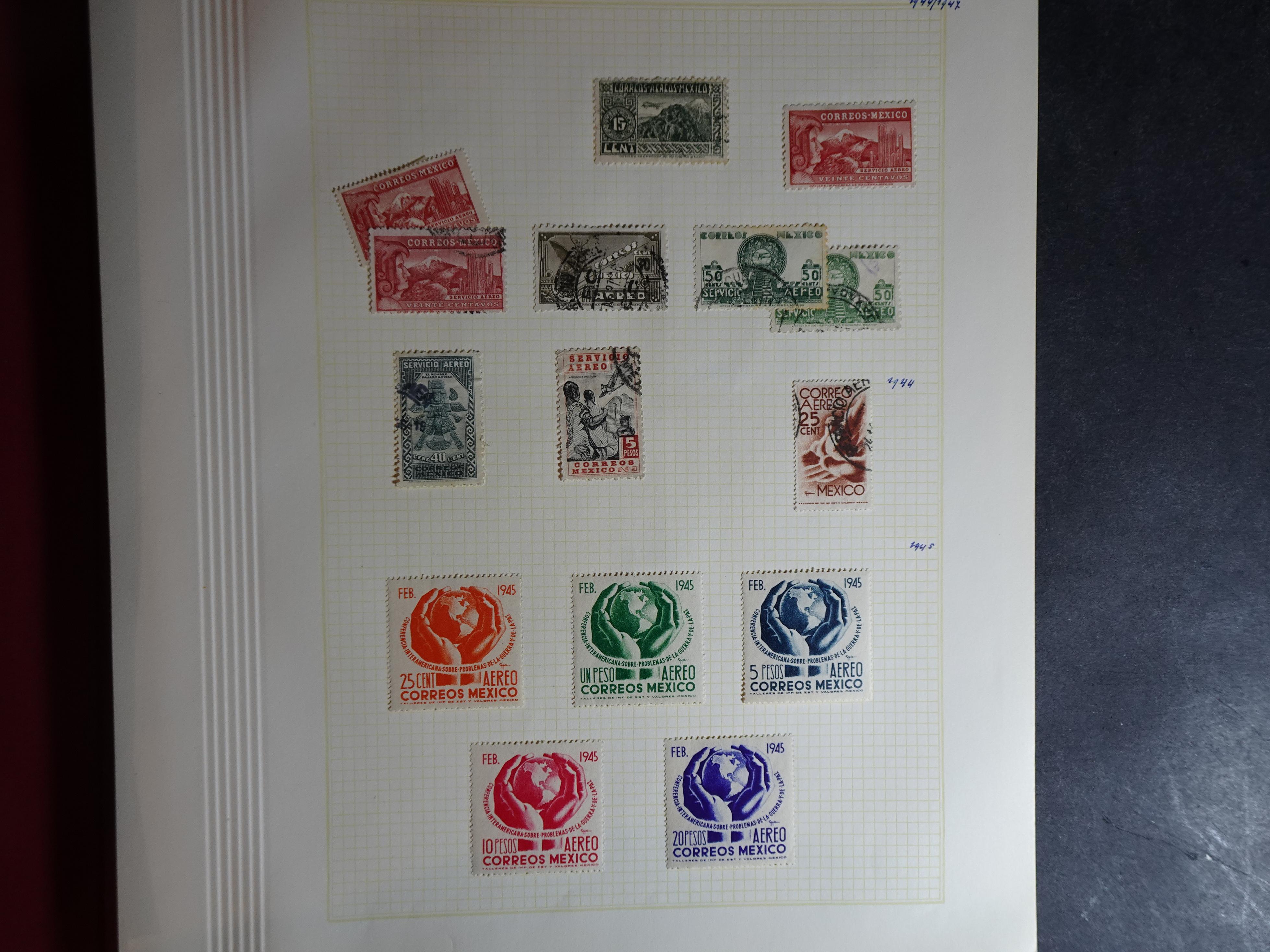 Collectie incl. doubletten op blanco bladen vanaf klassiek. 48