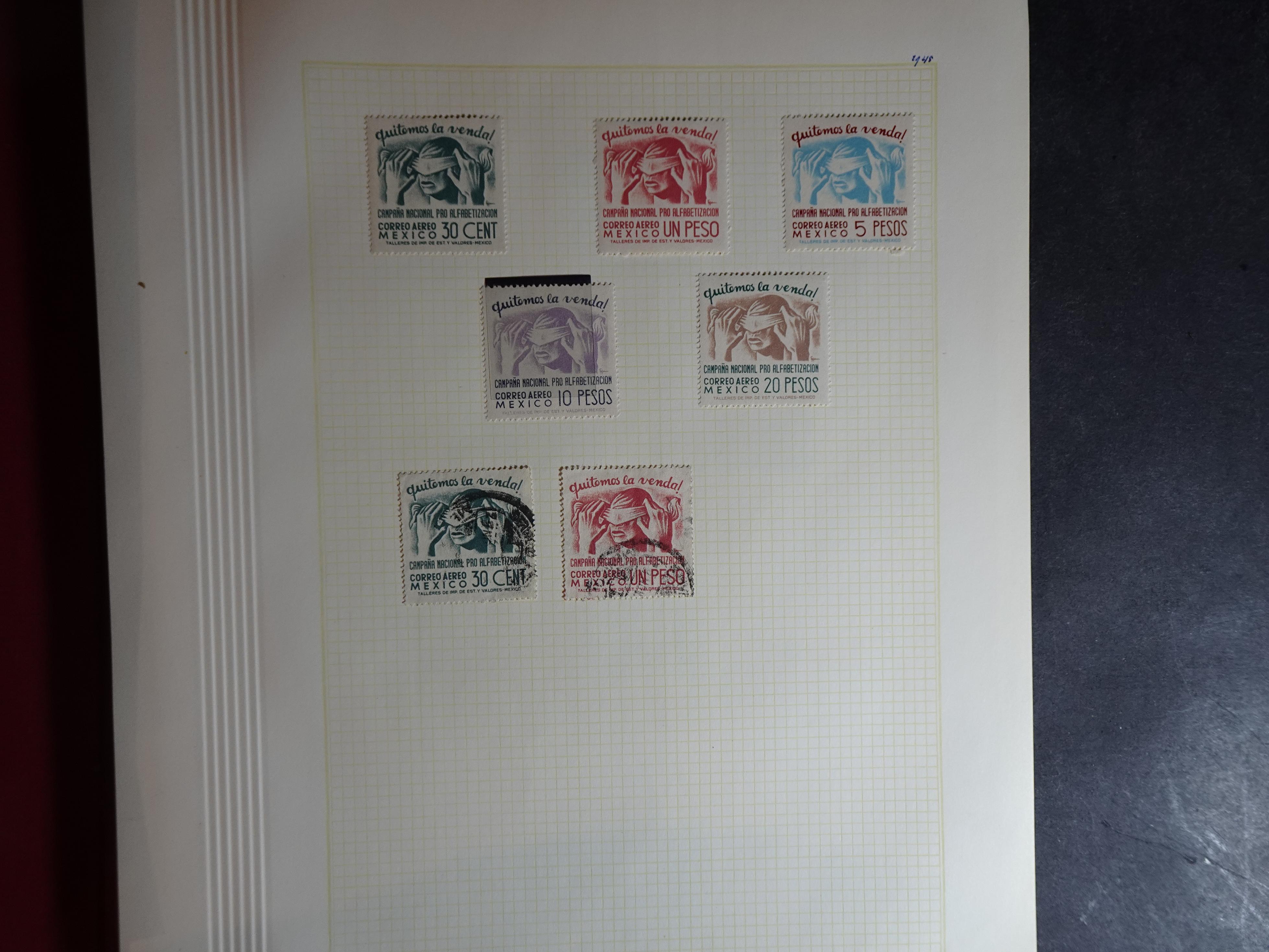 Collectie incl. doubletten op blanco bladen vanaf klassiek. 50