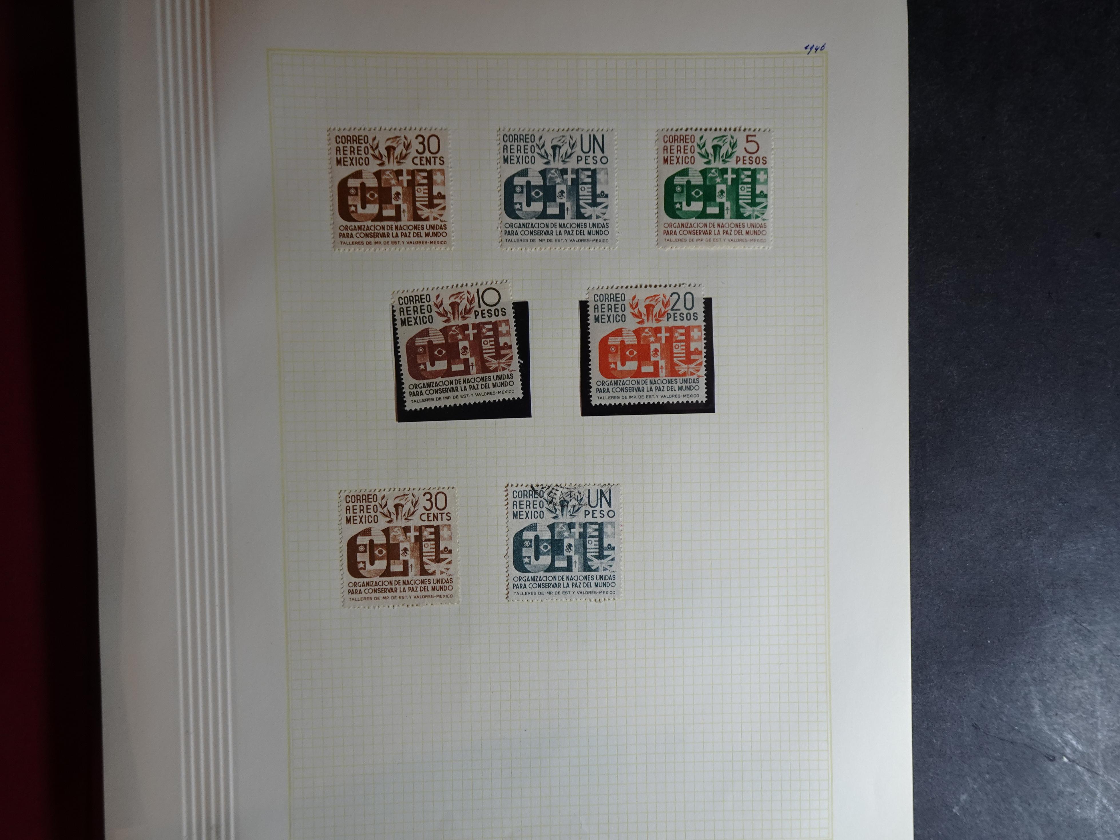 Collectie incl. doubletten op blanco bladen vanaf klassiek. 51