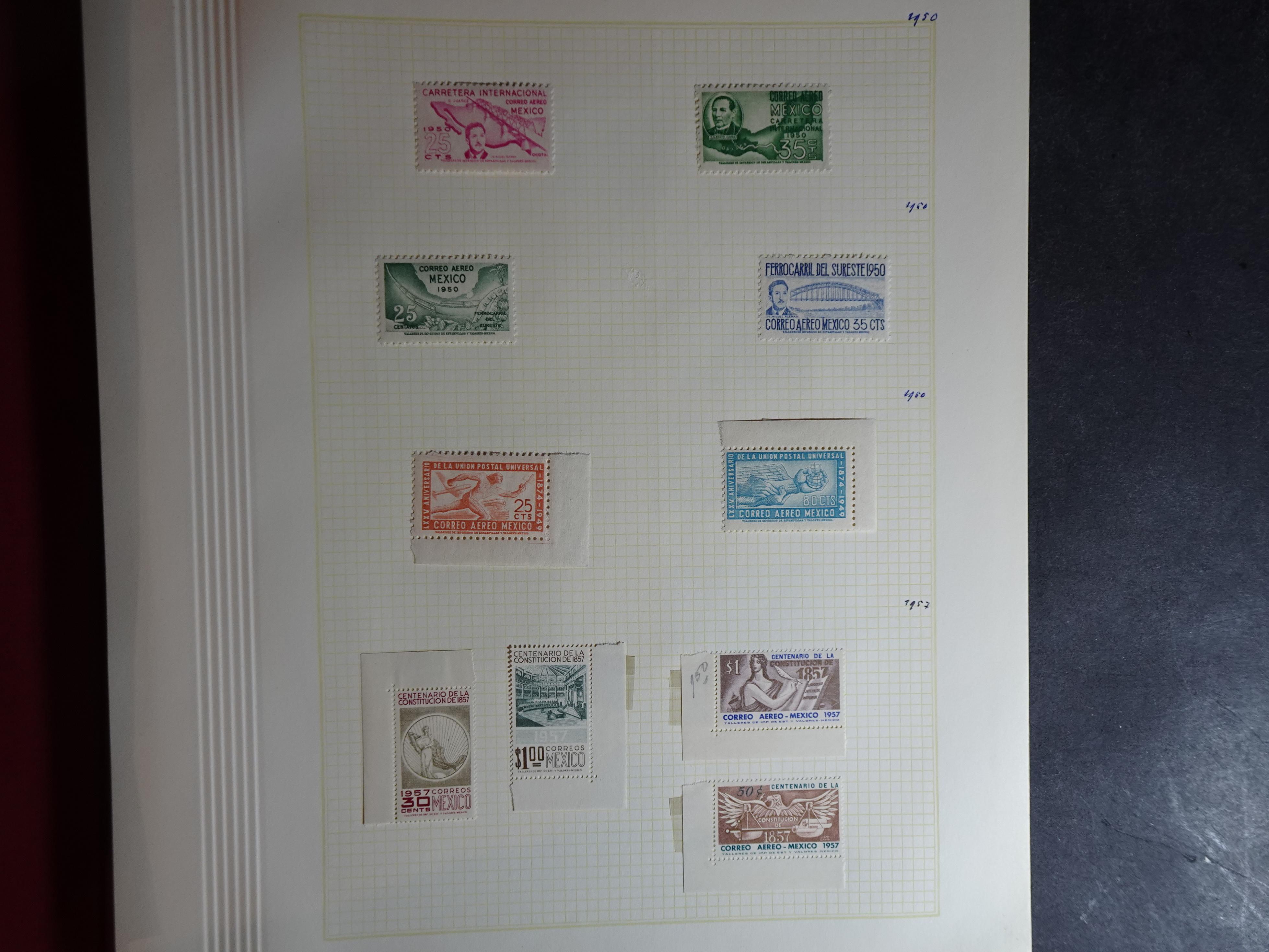 Collectie incl. doubletten op blanco bladen vanaf klassiek. 54