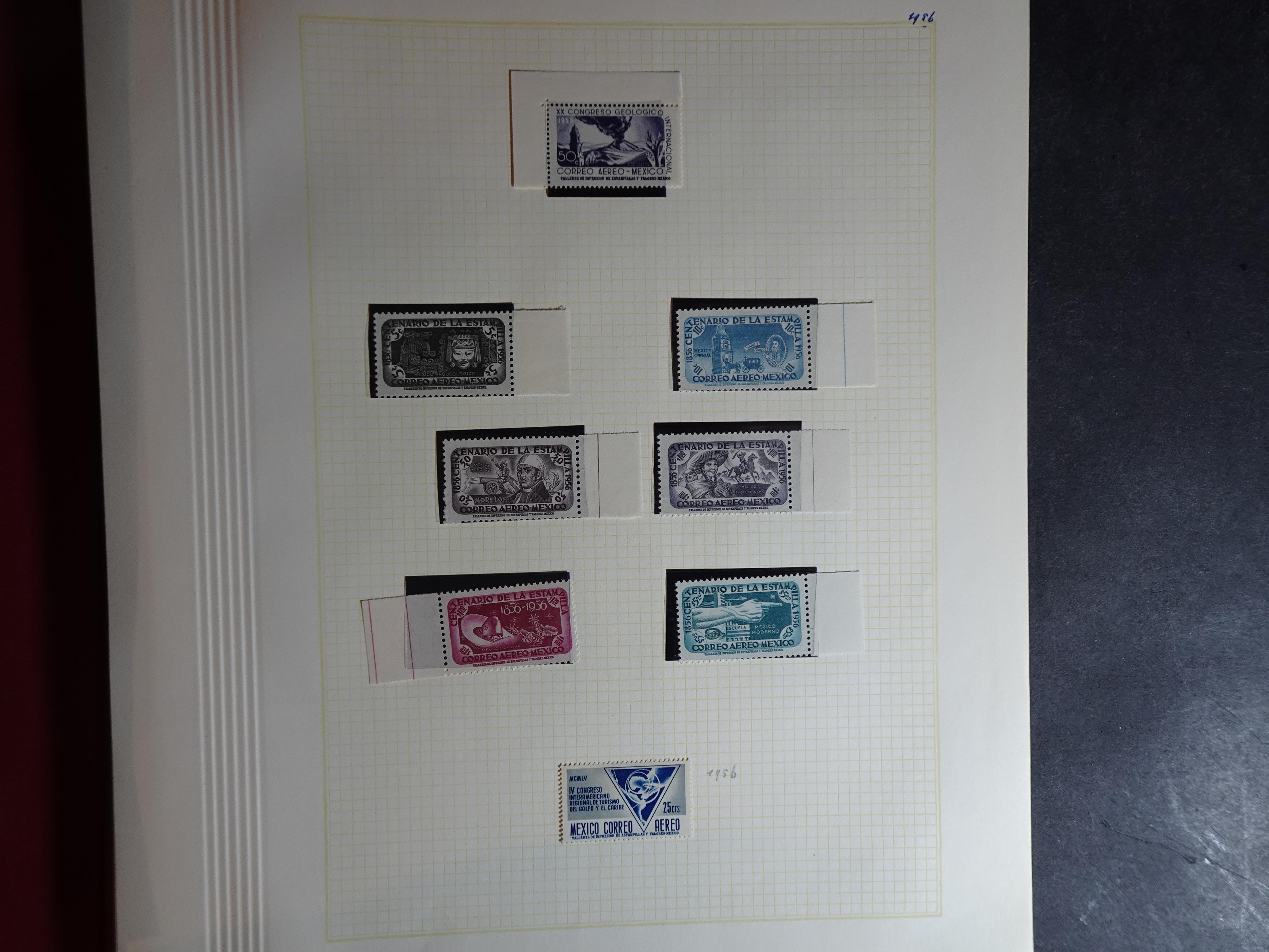 Collectie incl. doubletten op blanco bladen vanaf klassiek. 55