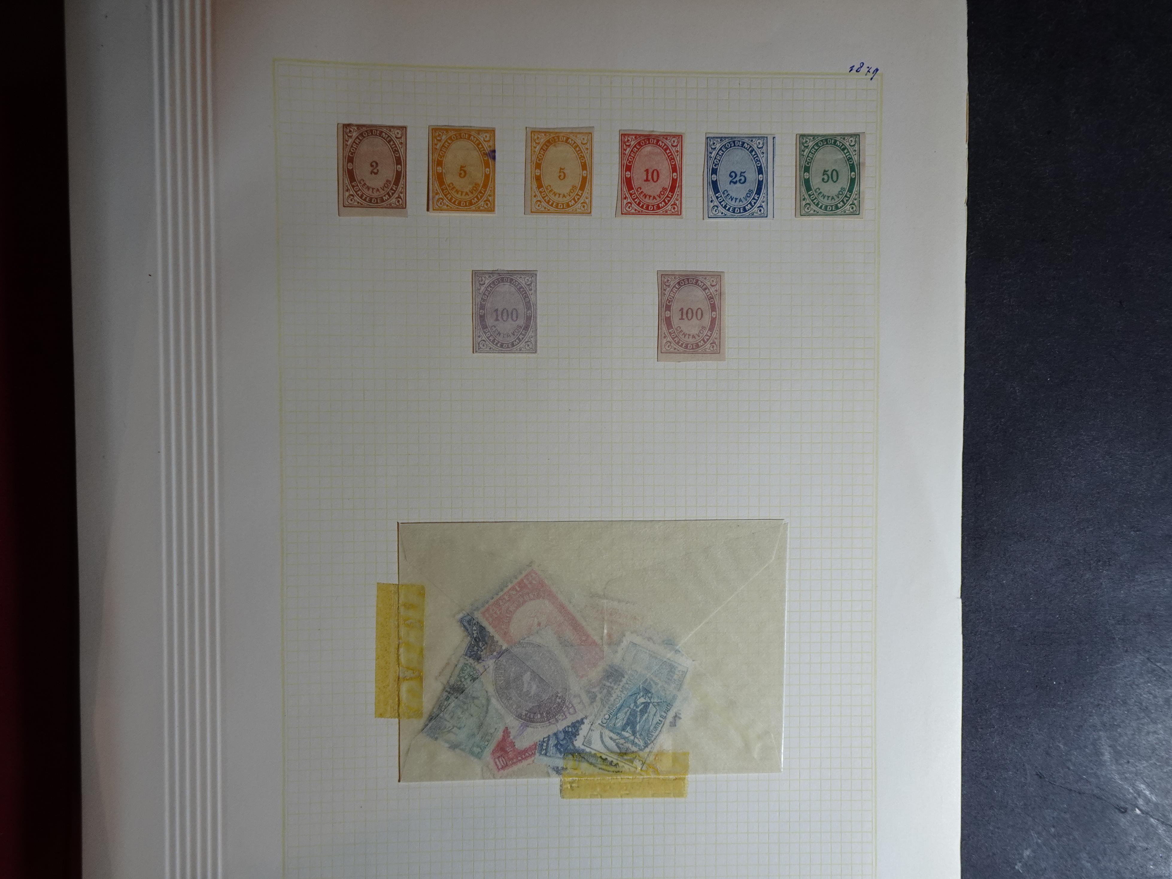 Collectie incl. doubletten op blanco bladen vanaf klassiek. 64