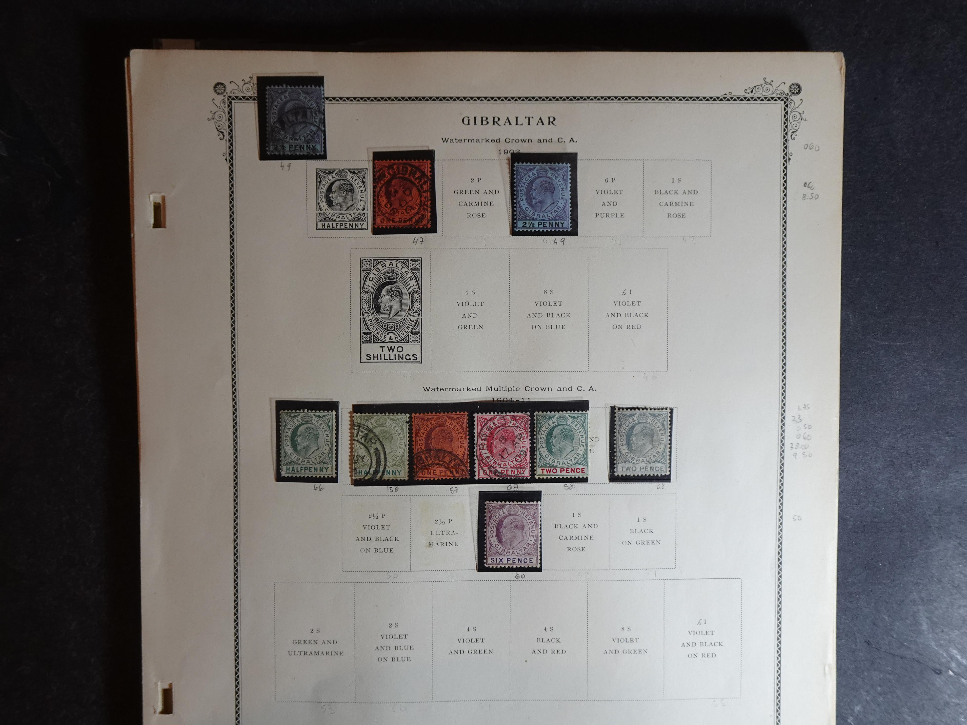 Verzameling vanaf klassiek op Scott album bladen en 3 insteekbladen. 2