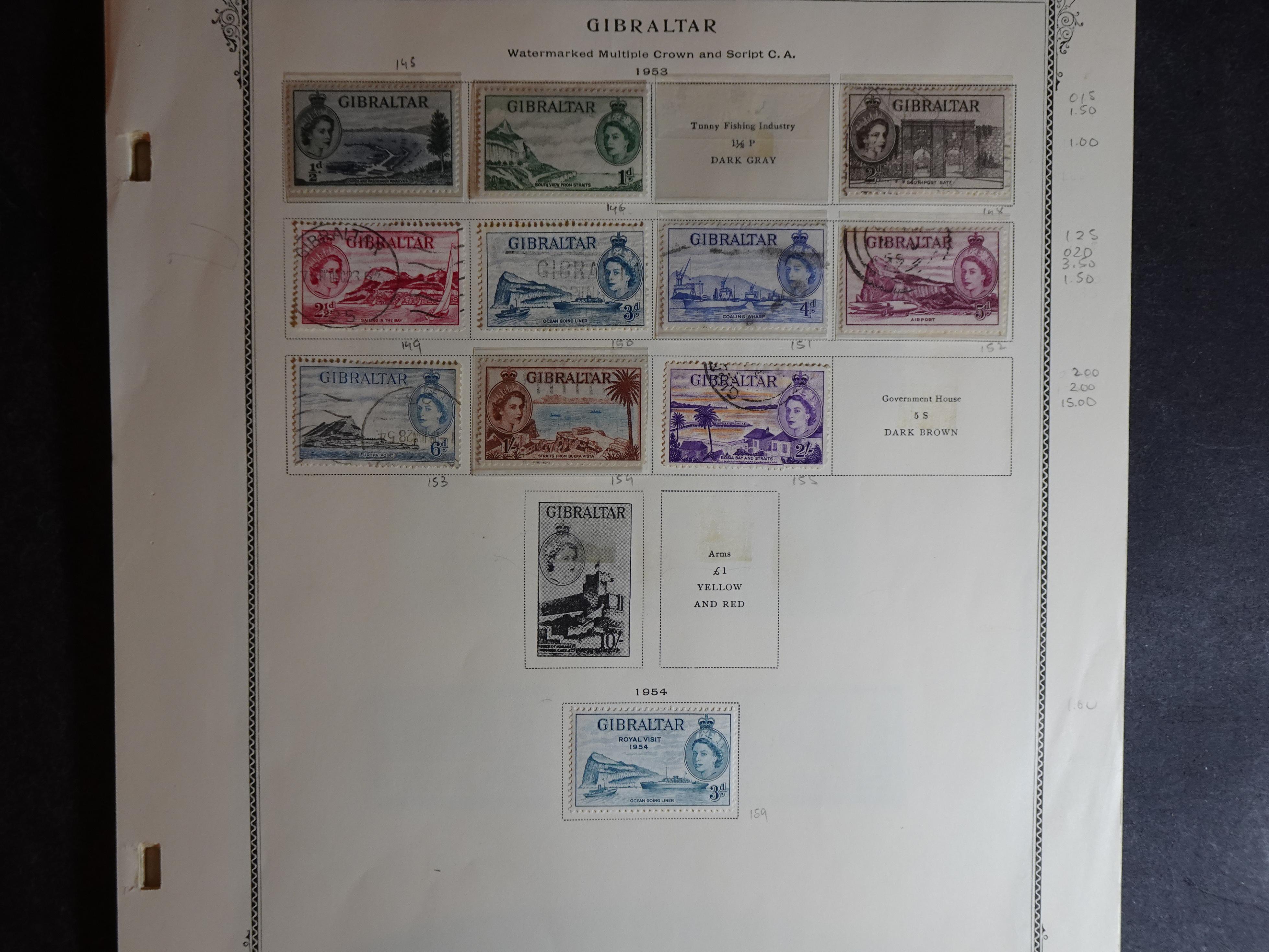 Verzameling vanaf klassiek op Scott album bladen en 3 insteekbladen. 7