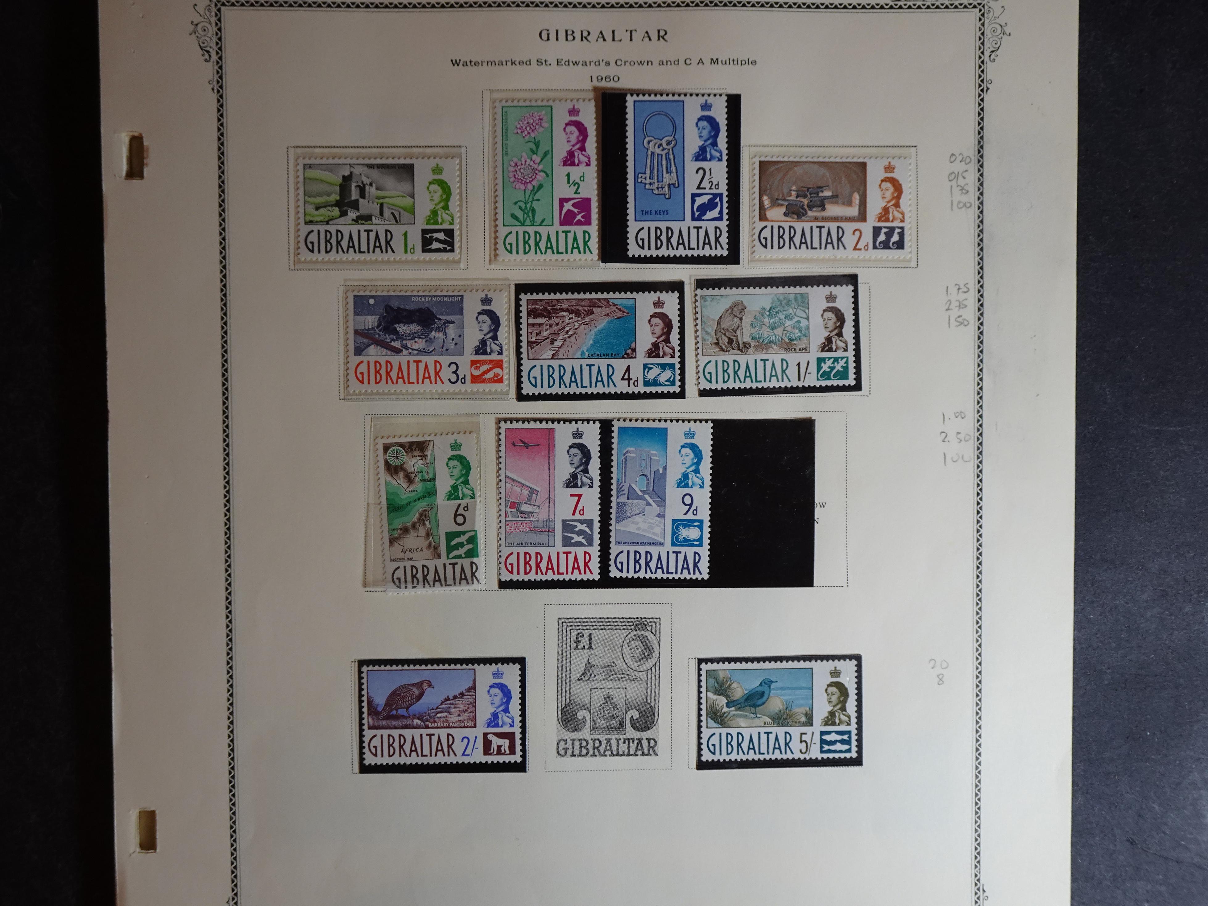 Verzameling vanaf klassiek op Scott album bladen en 3 insteekbladen. 8