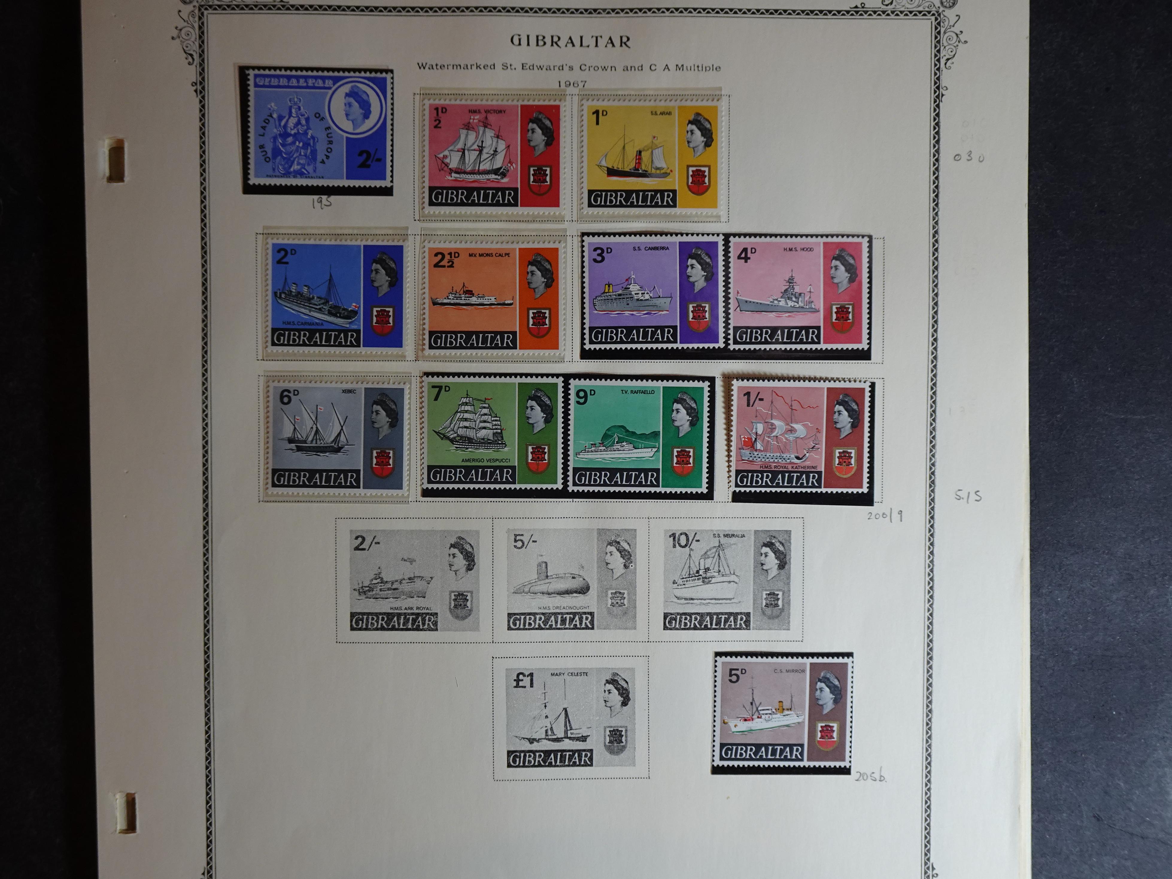 Verzameling vanaf klassiek op Scott album bladen en 3 insteekbladen. 11