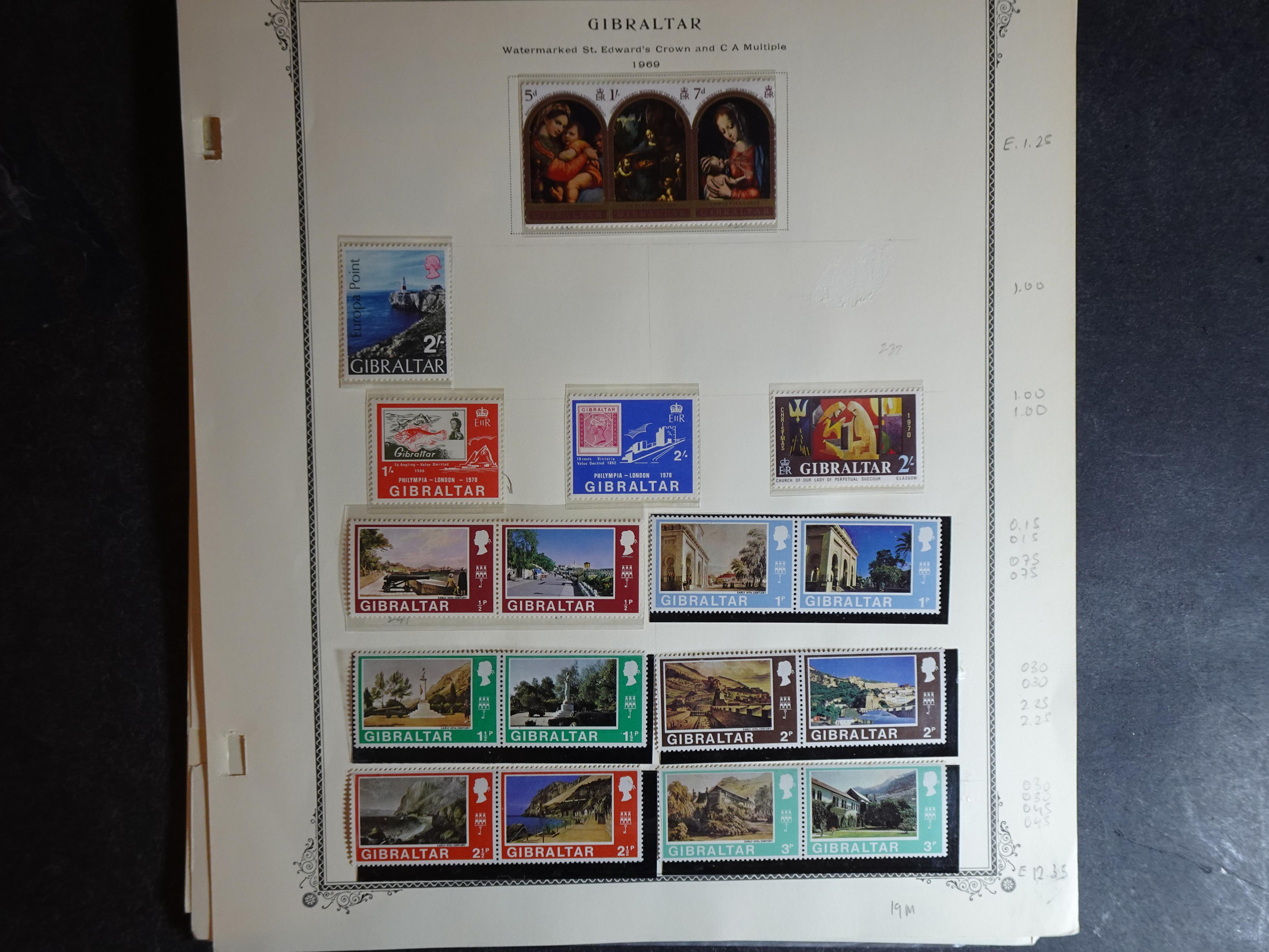 Verzameling vanaf klassiek op Scott album bladen en 3 insteekbladen. 17