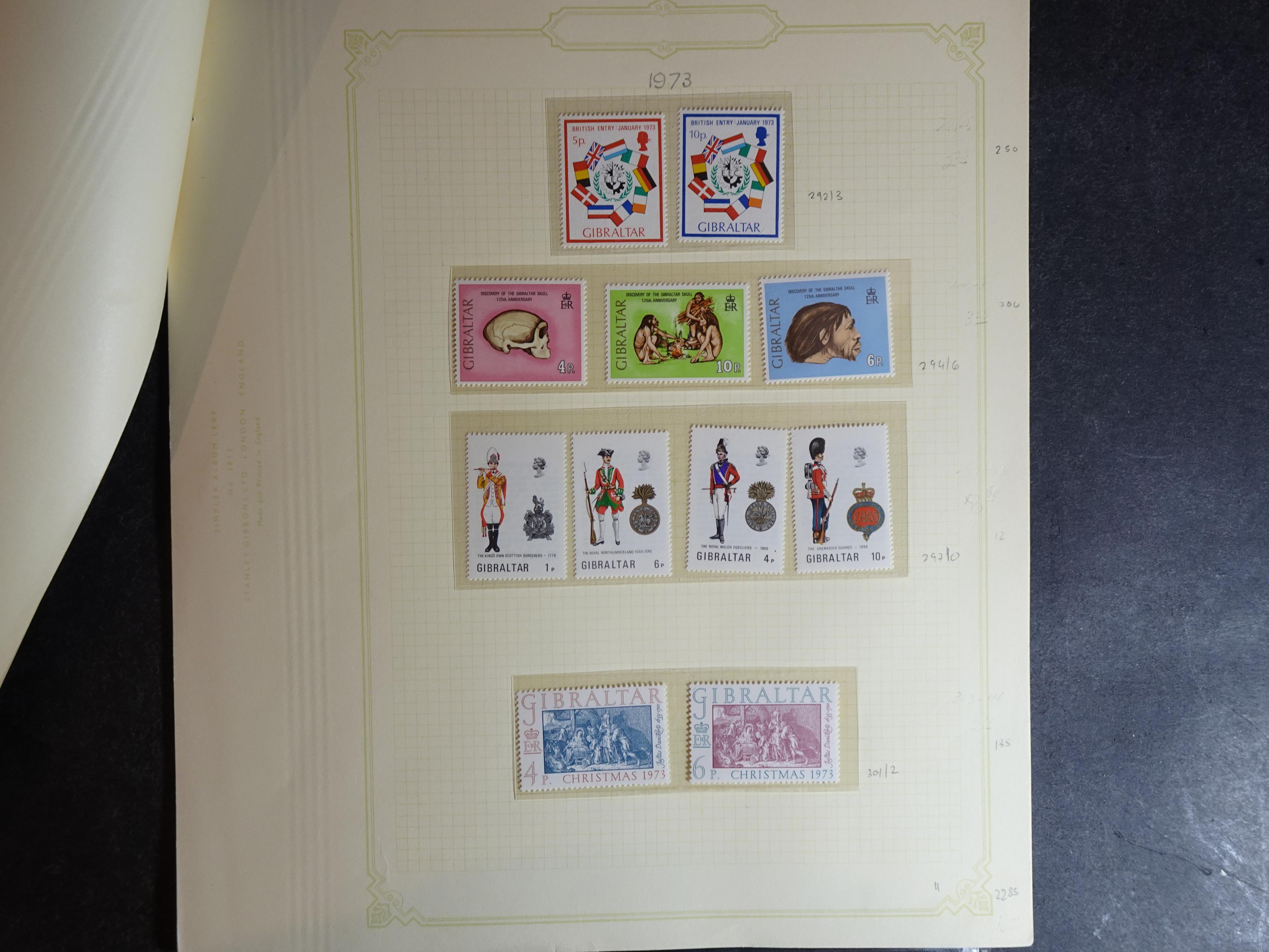 Verzameling vanaf klassiek op Scott album bladen en 3 insteekbladen. 21