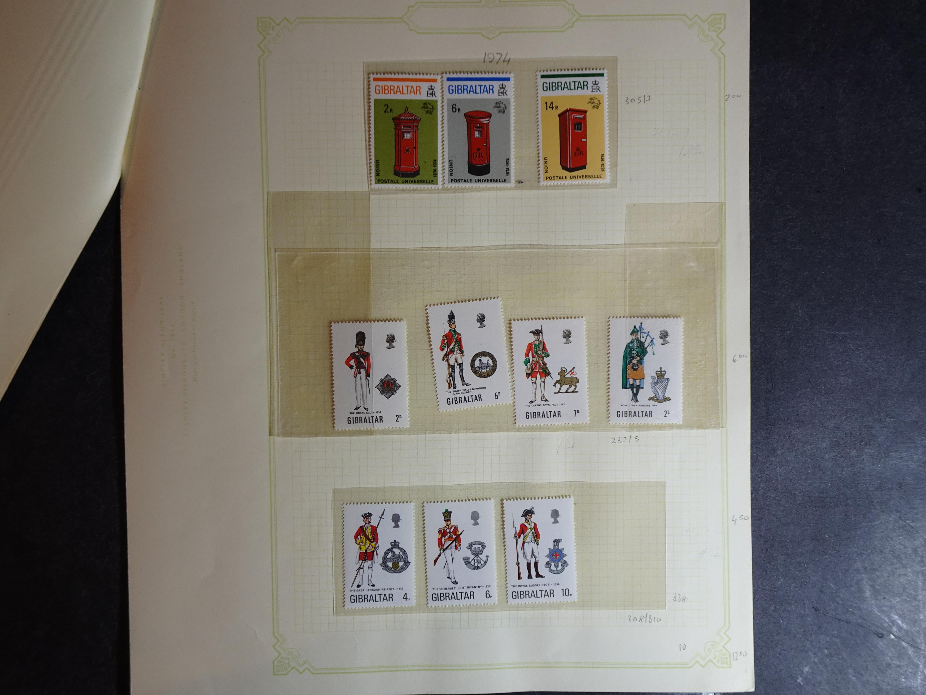 Verzameling vanaf klassiek op Scott album bladen en 3 insteekbladen. 22