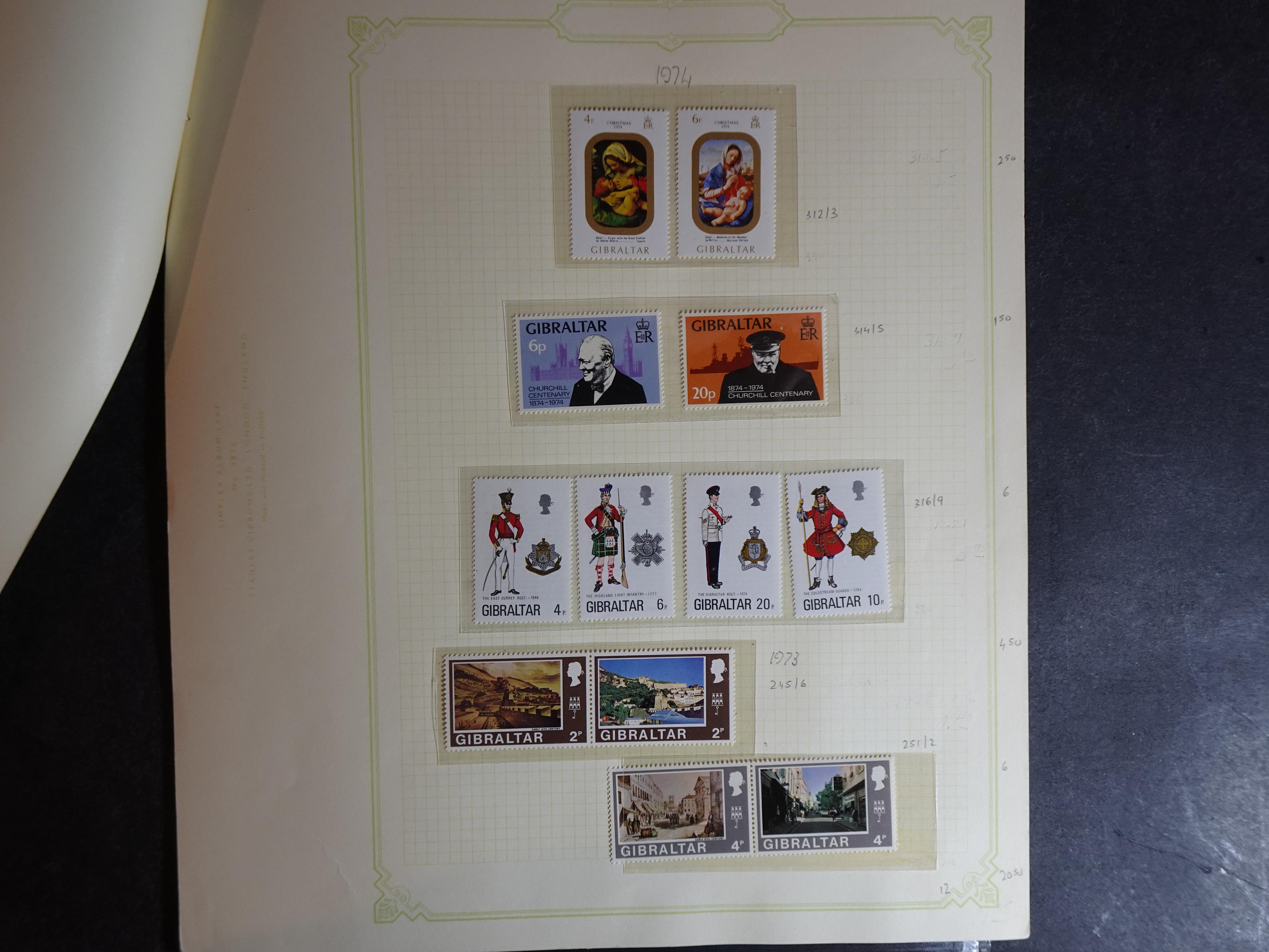 Verzameling vanaf klassiek op Scott album bladen en 3 insteekbladen. 23