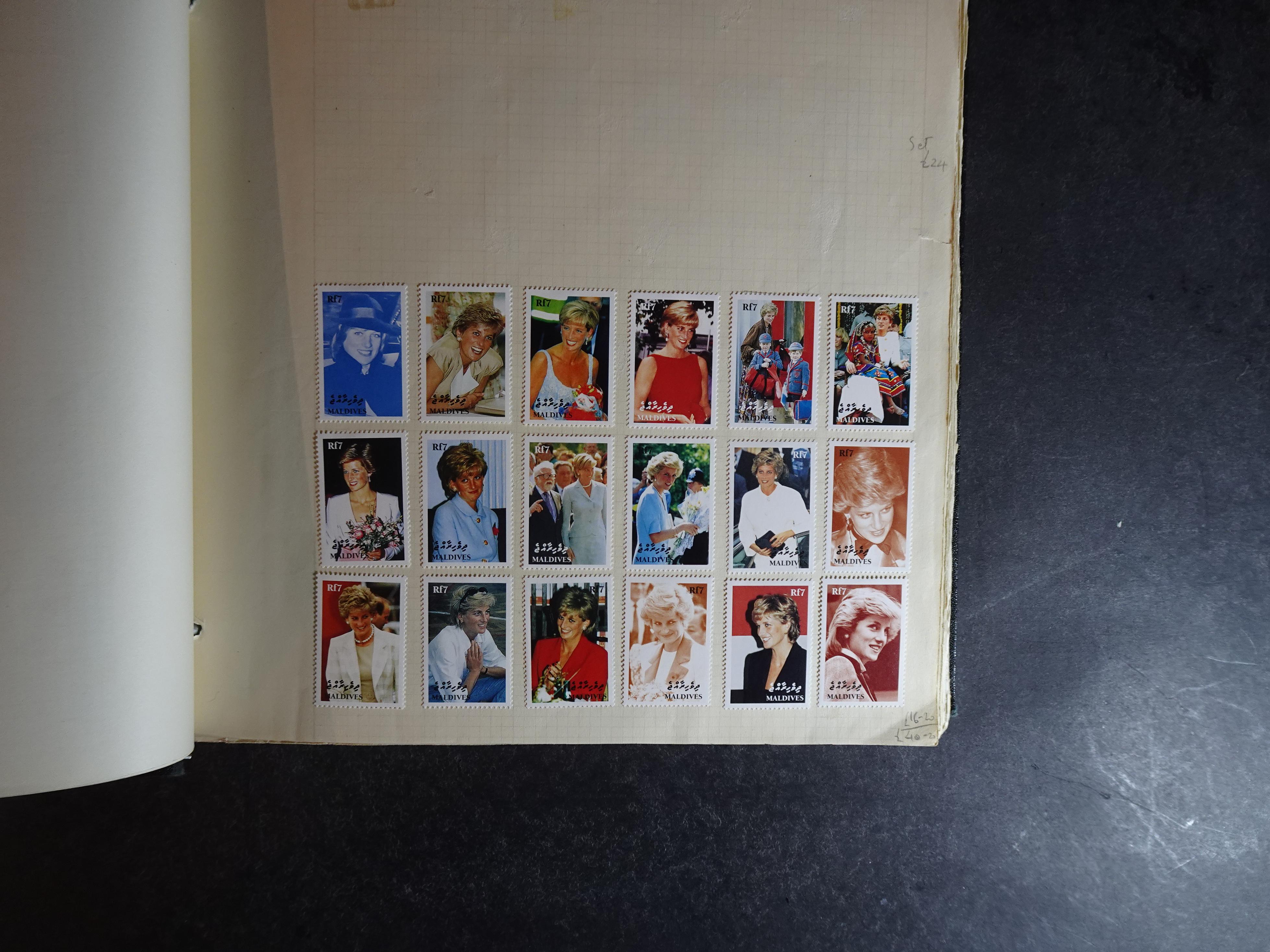 Verzameling op blanco album bladen letter M/P. Leuke koop met veel motief. 9