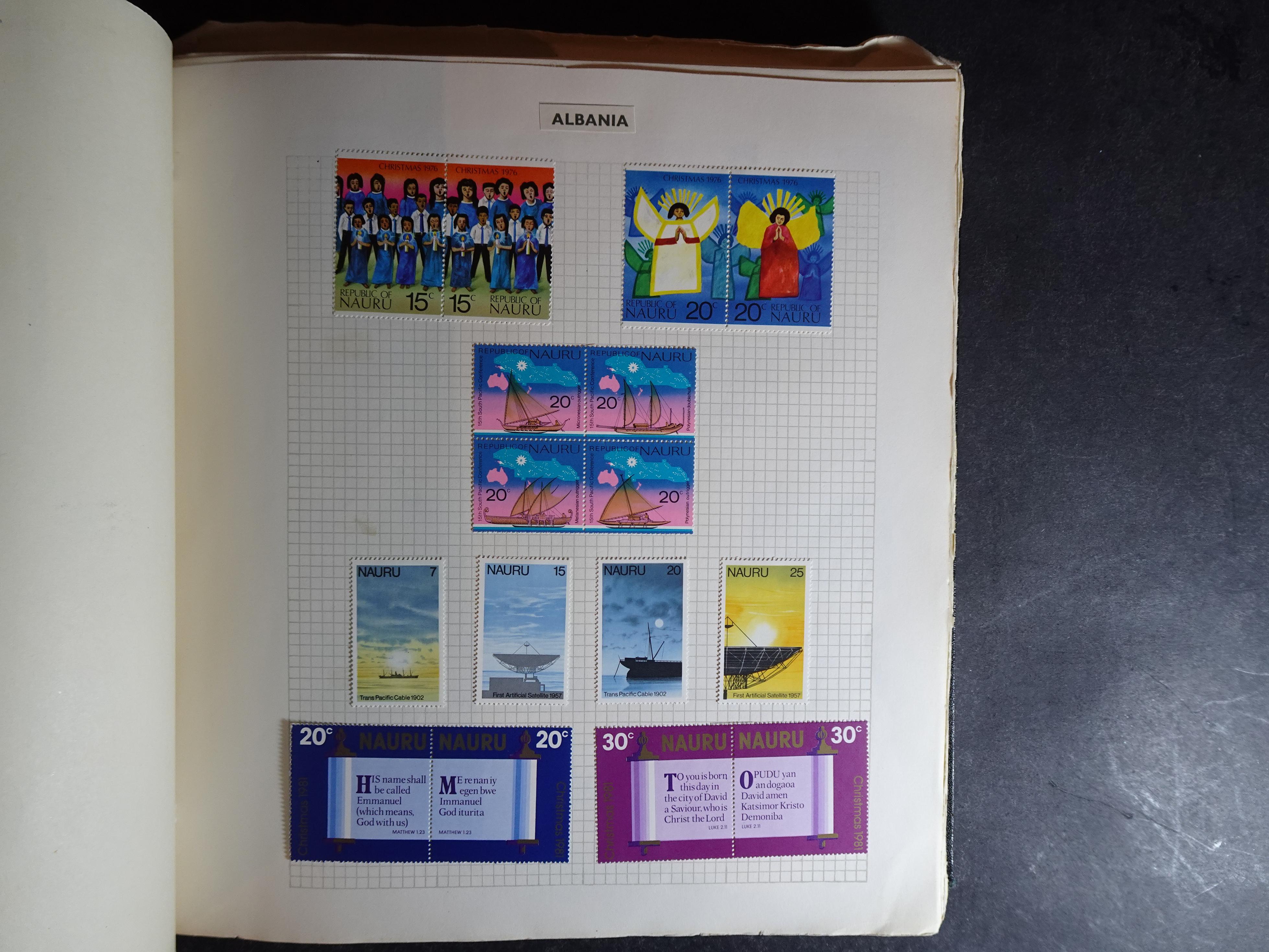 Verzameling op blanco album bladen letter M/P. Leuke koop met veel motief. 37