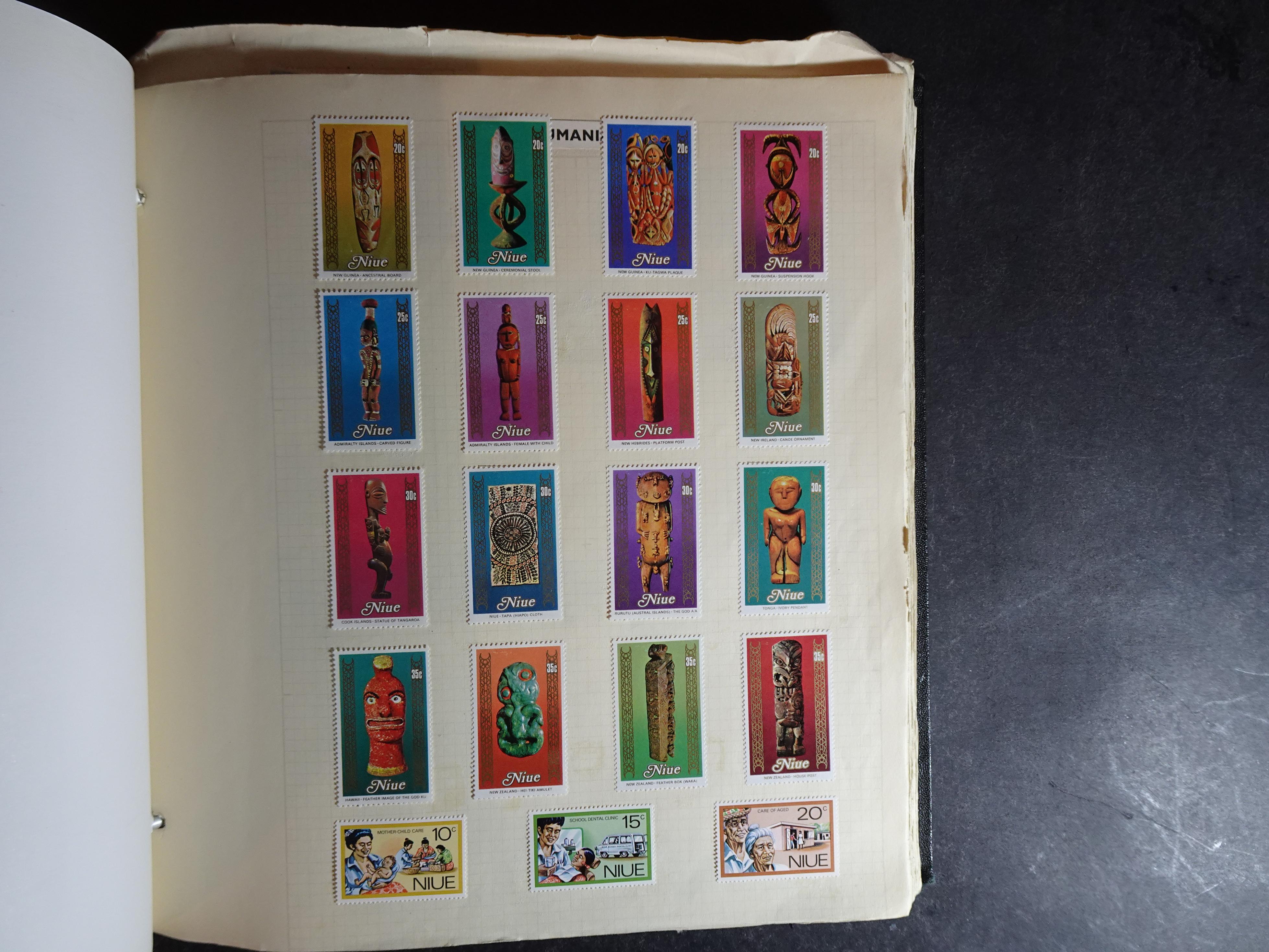 Verzameling op blanco album bladen letter M/P. Leuke koop met veel motief. 97