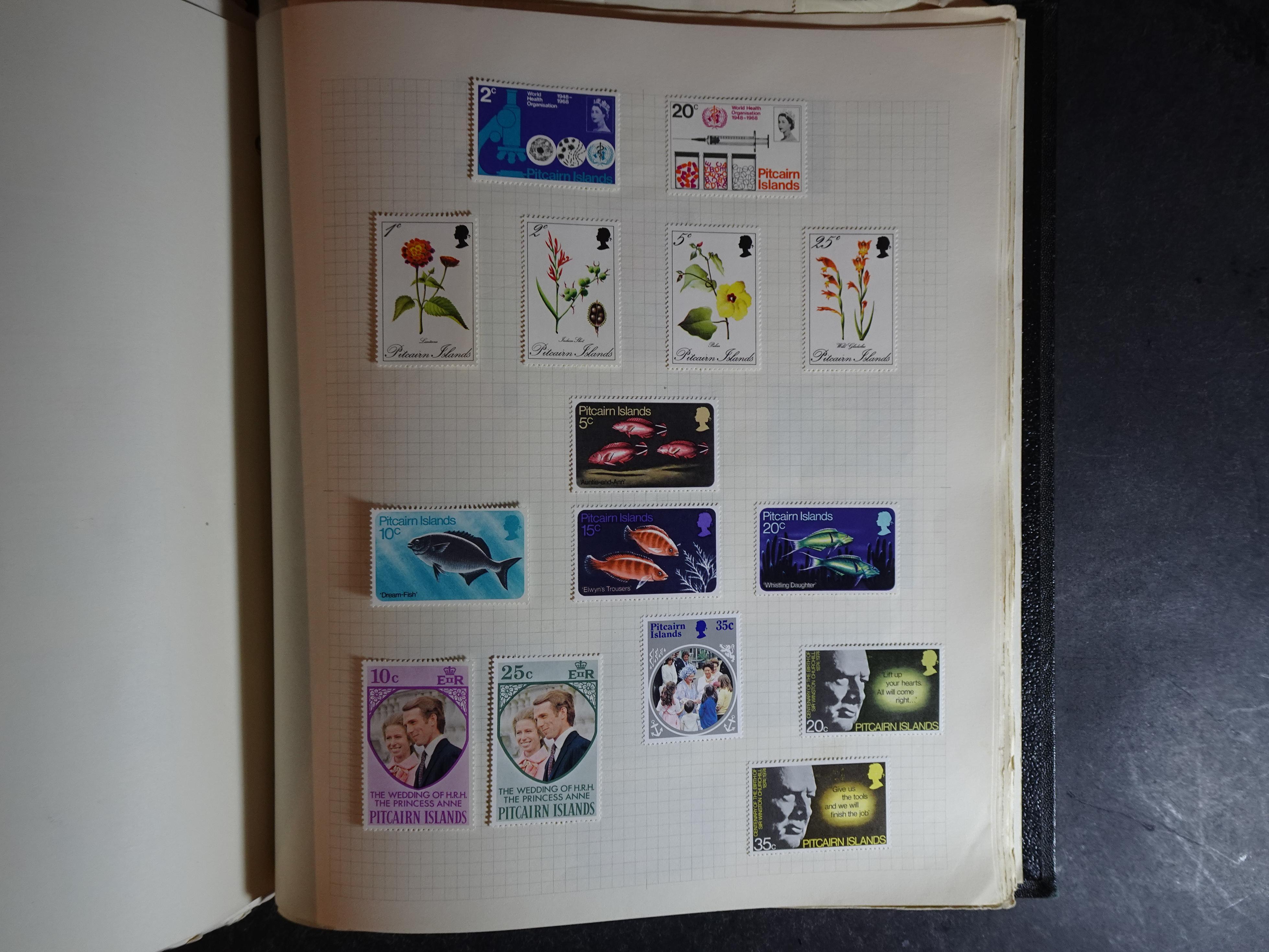 Verzameling op blanco album bladen letter M/P. Leuke koop met veel motief. 203