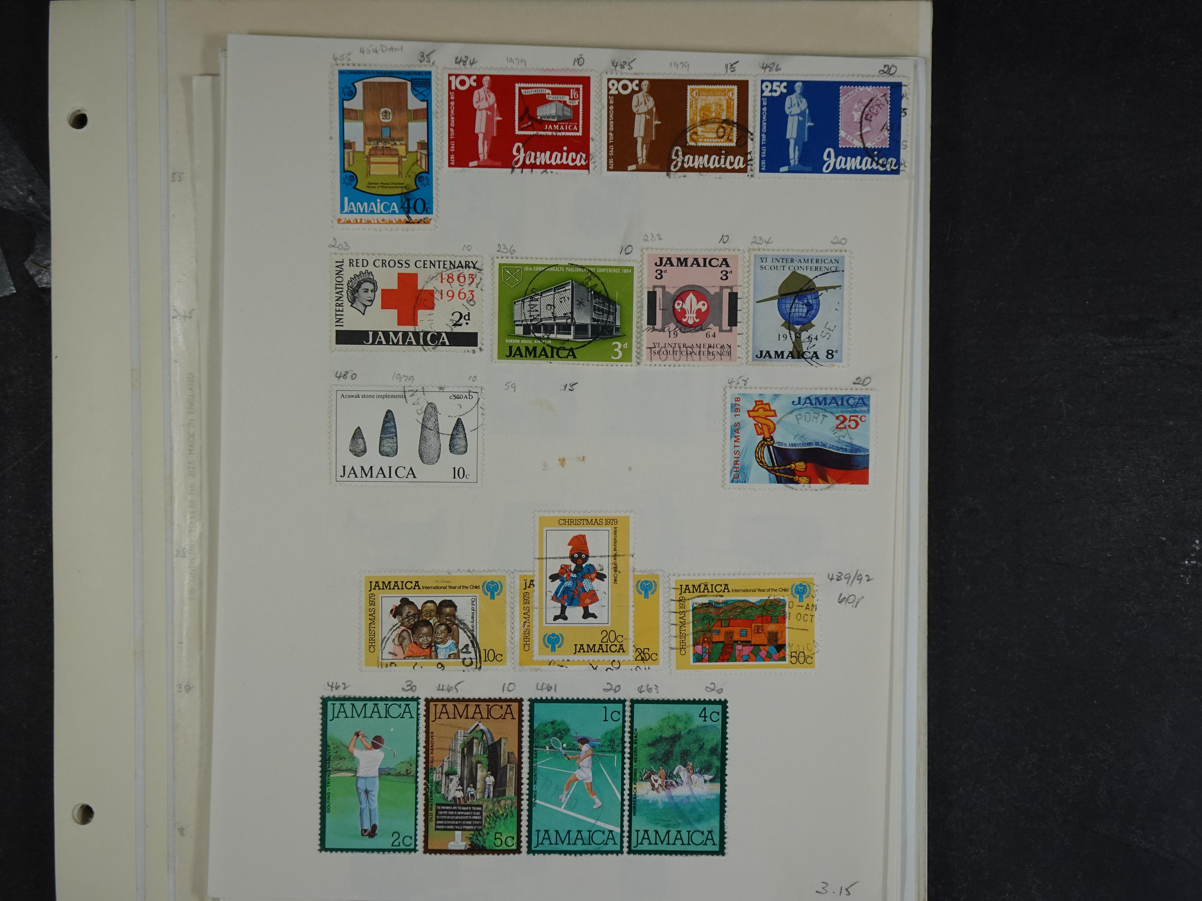 Verzameling vanaf klassiek met doubletten op bladen.
Bevat beter genoteerd. 5