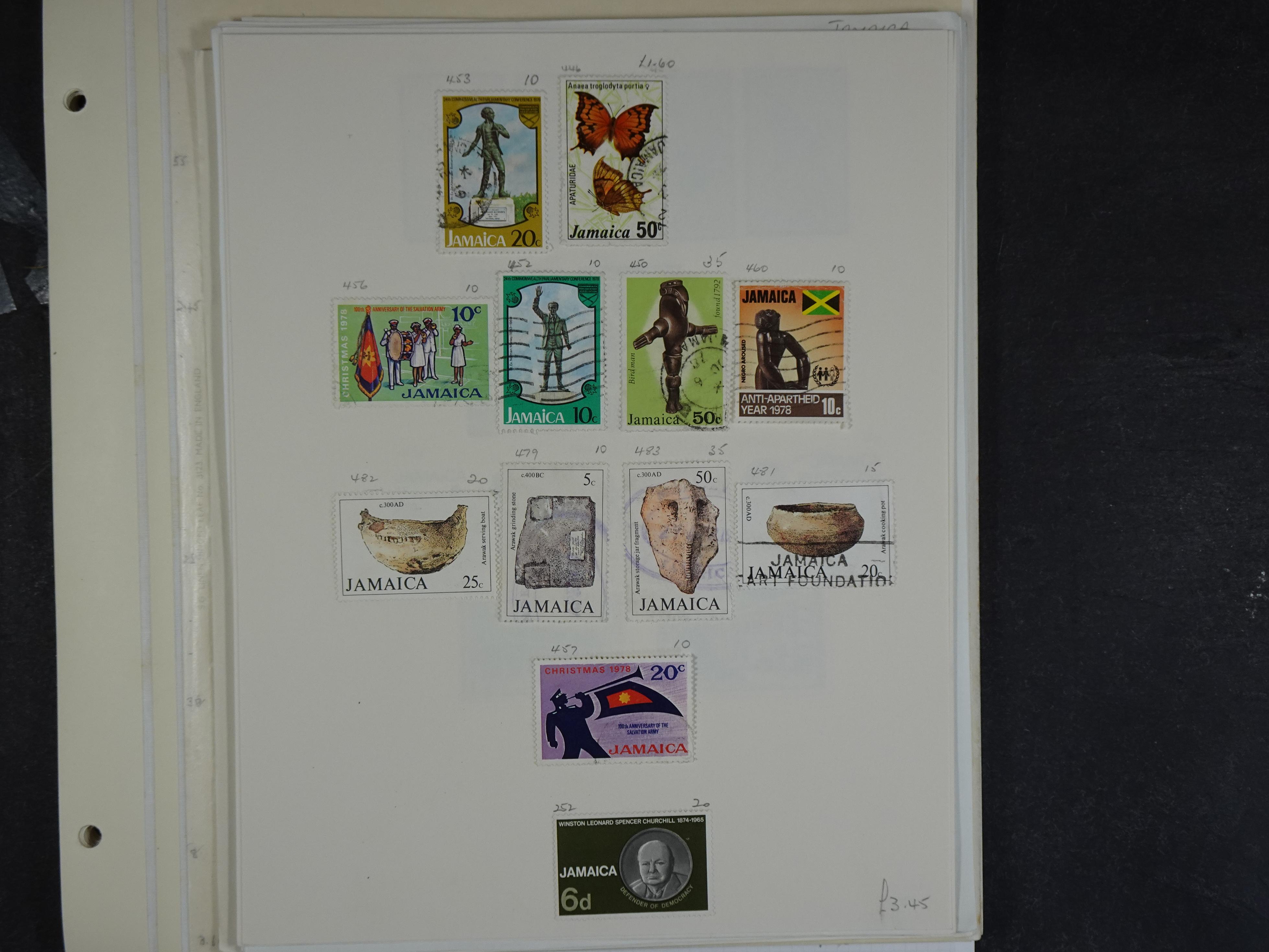 Verzameling vanaf klassiek met doubletten op bladen.
Bevat beter genoteerd. 6