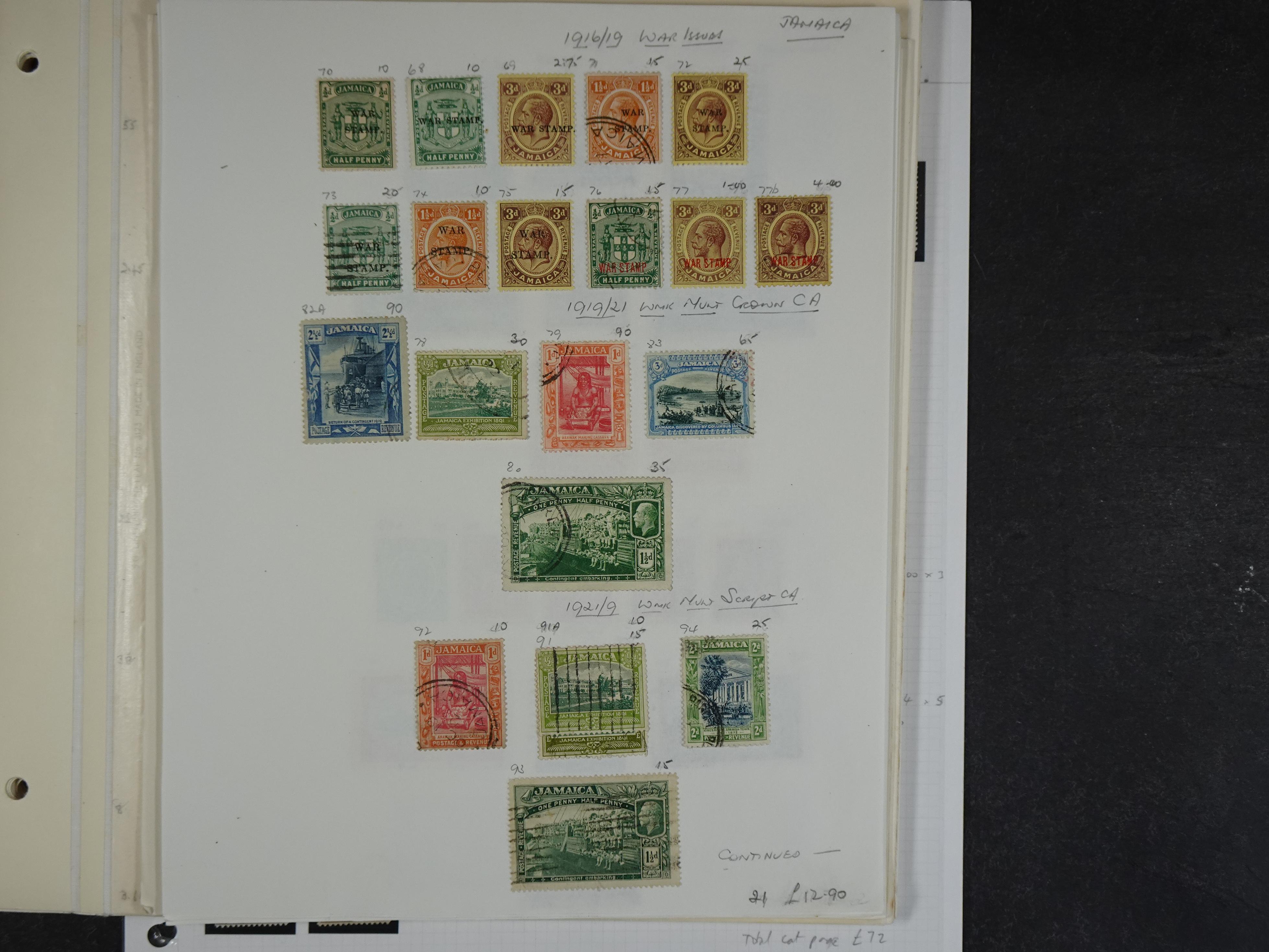 Verzameling vanaf klassiek met doubletten op bladen.
Bevat beter genoteerd. 11